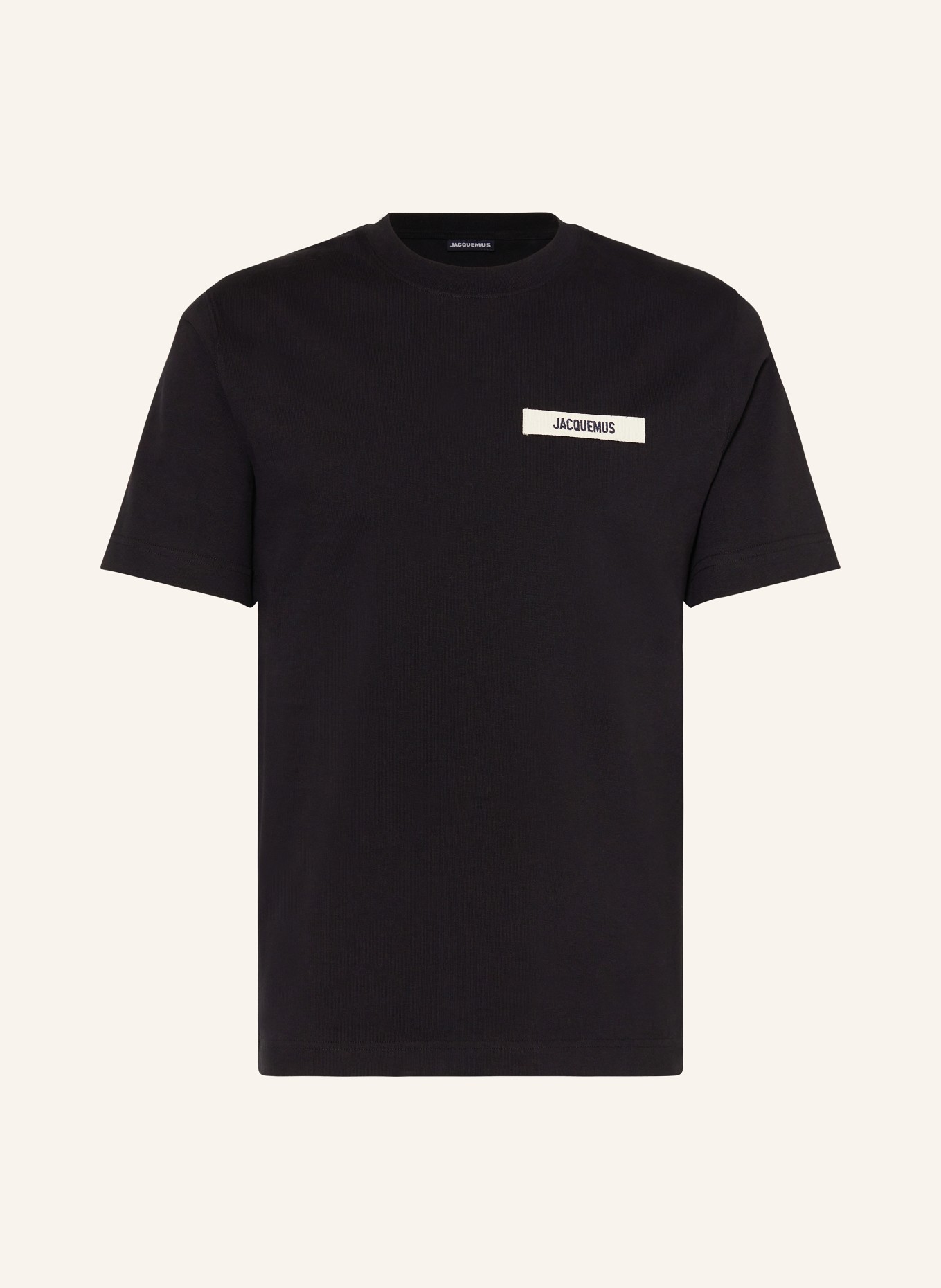 JACQUEMUS T-shirt LE TSHIRT GROS GRAIN, Kolor: CZARNY (Obrazek 1)