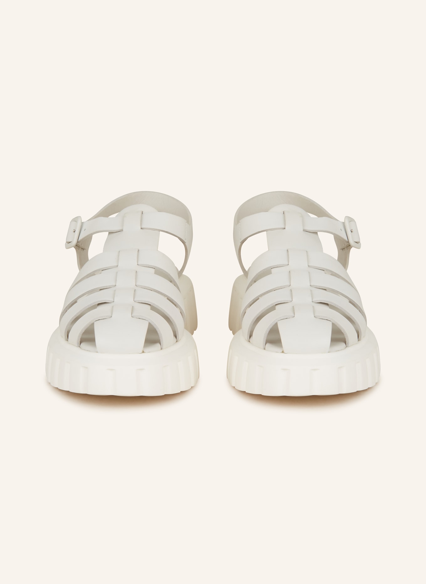 VOILE BLANCHE Platform sandals GRENELLE, Color: WHITE (Image 3)