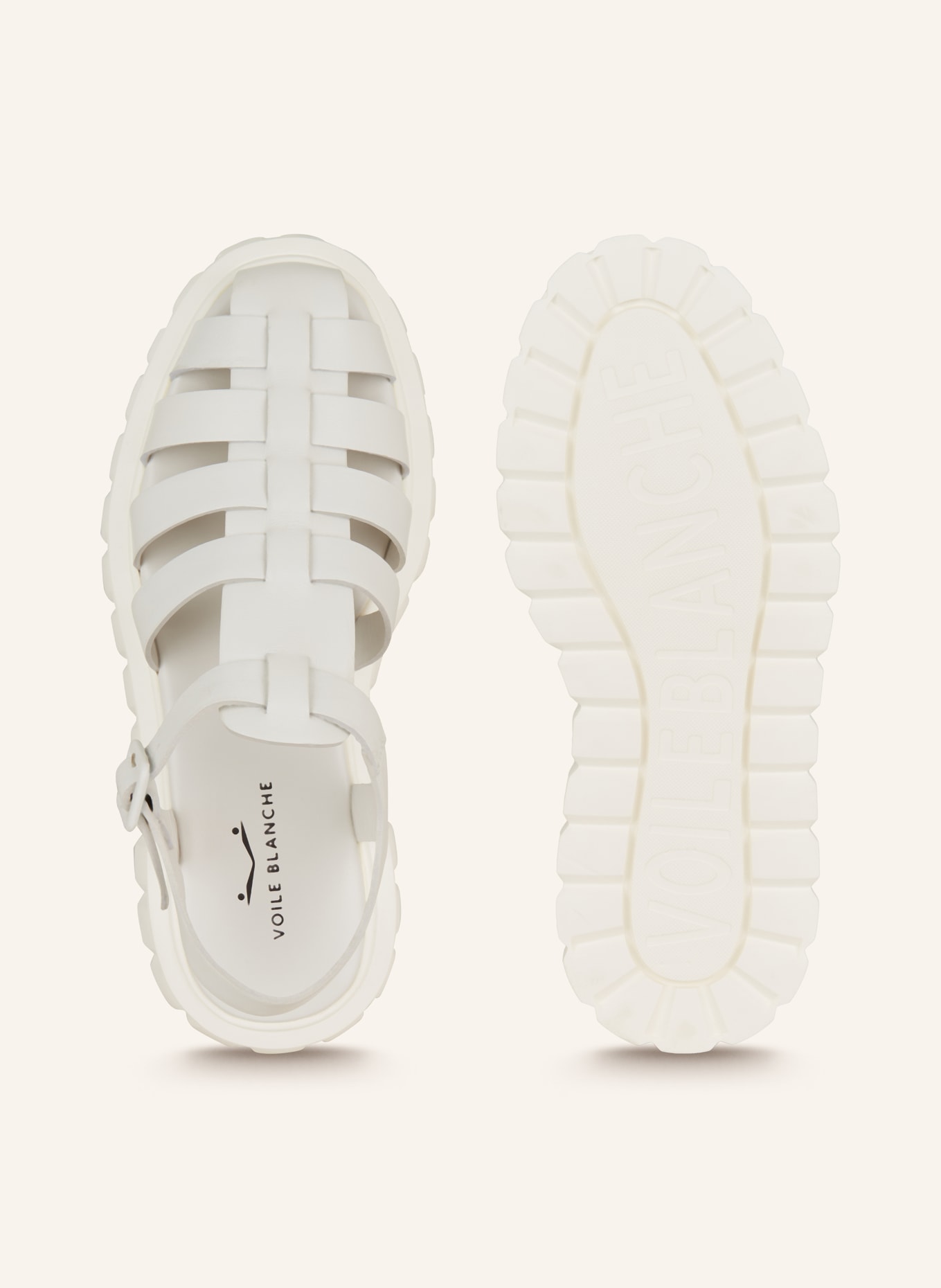 VOILE BLANCHE Platform sandals GRENELLE, Color: WHITE (Image 5)