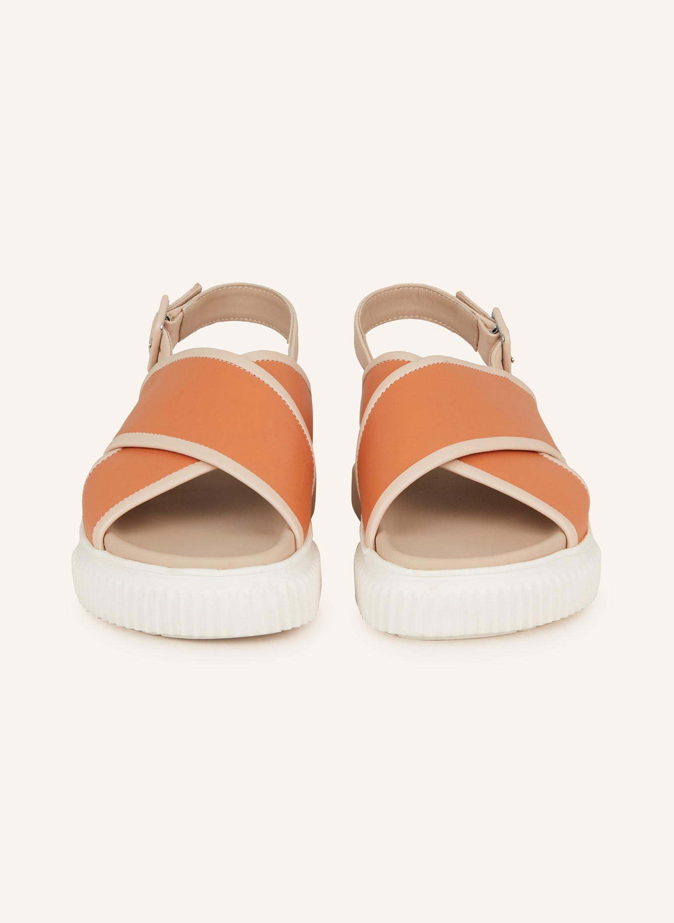 VOILE BLANCHE Platform sandals LISA, Color: SALMON/ NUDE (Image 3)