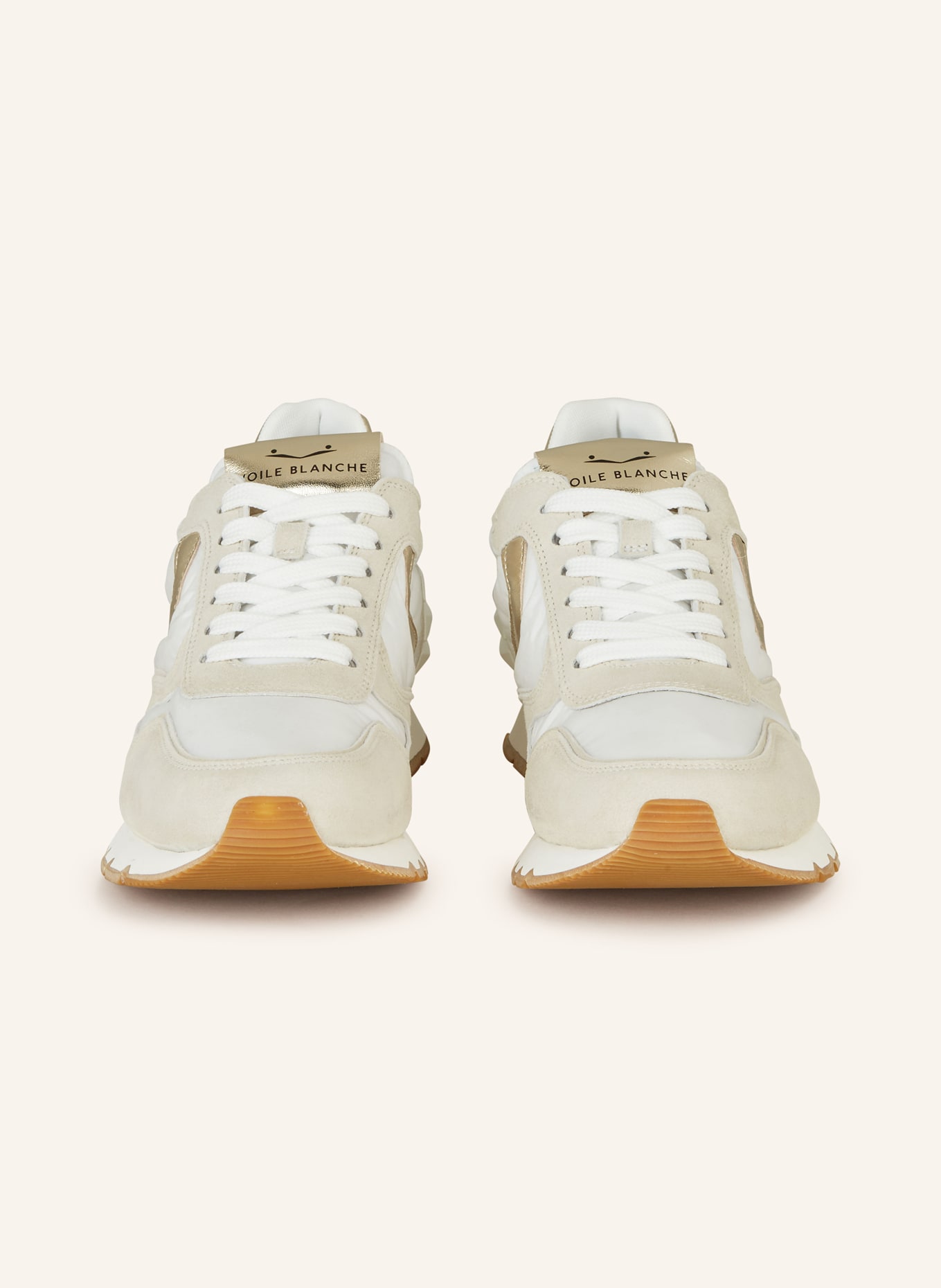 VOILE BLANCHE Sneakers JULIA POWER, Color: WHITE/ CREAM/ GOLD (Image 3)
