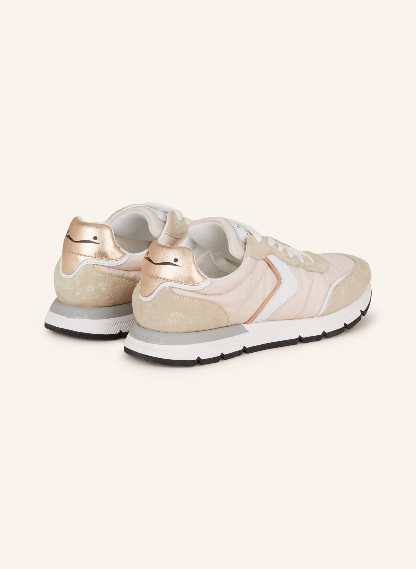 VOILE BLANCHE Sneakers MISSY, Color: BEIGE/ LIGHT PINK (Image 2)