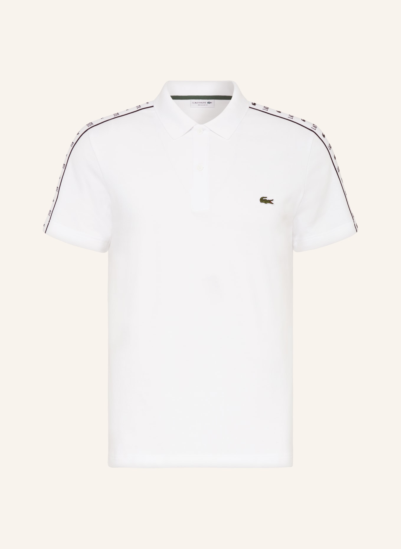 LACOSTE Piqué-Poloshirt Regular Fit, Farbe: WEISS (Bild 1)