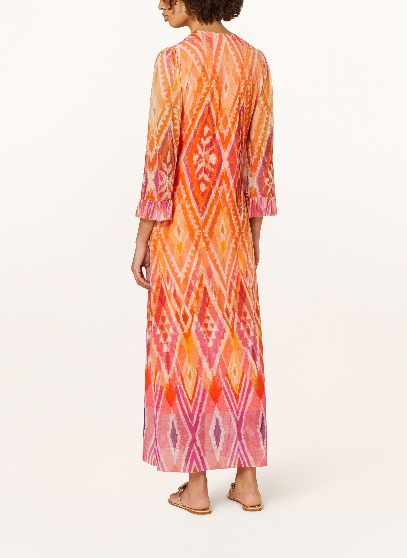 Ana Alcazar Mesh-Kleid mit Schmuckperlen, Farbe: ORANGE/ FUCHSIA/ LILA (Bild 3)