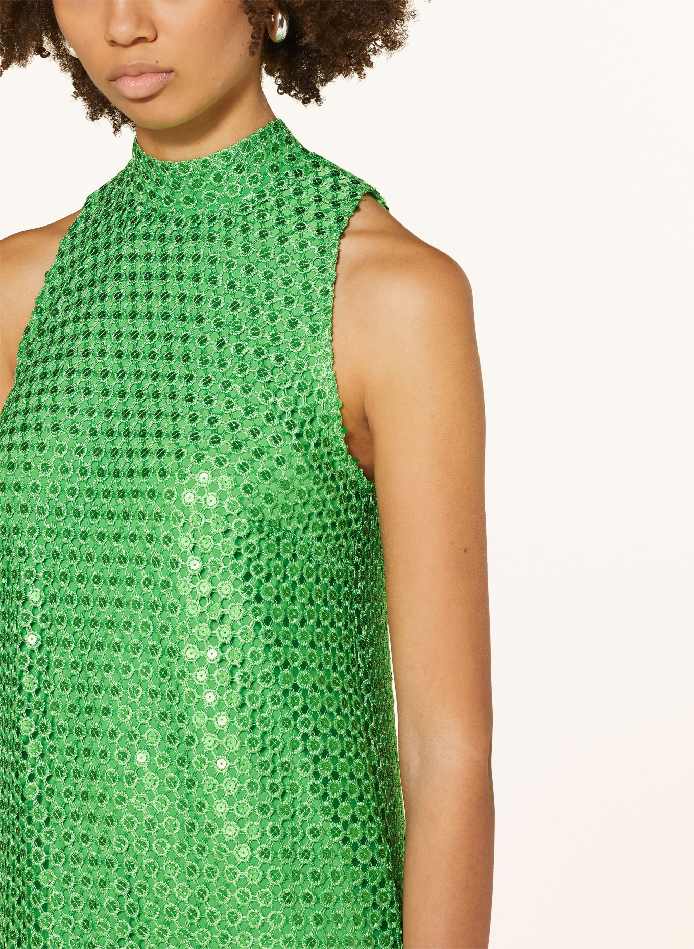 Ana Alcazar Dress with sequins, Color: GREEN (Image 4)