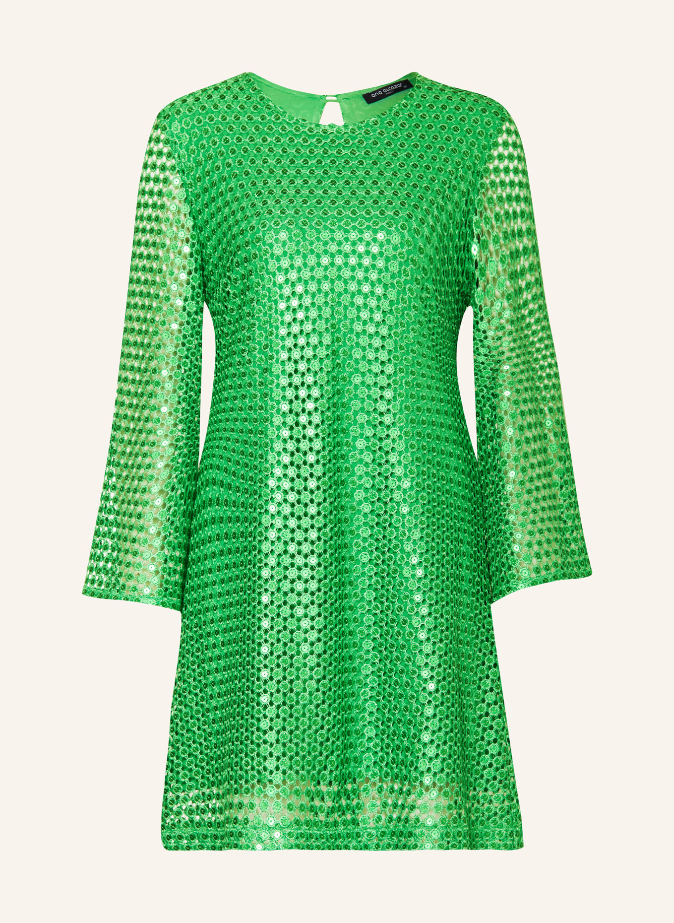 Ana Alcazar Dress with sequins, Color: GREEN (Image 1)