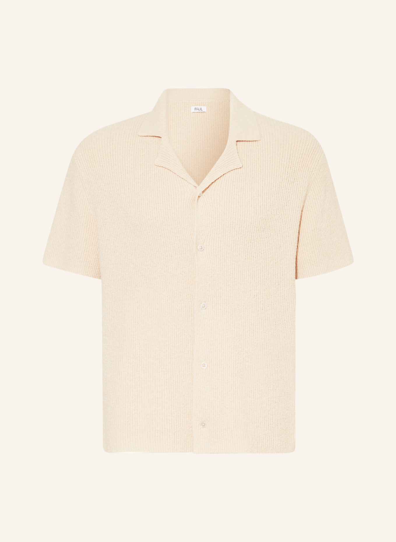 PAUL Knit resort shirt, Color: BEIGE (Image 1)