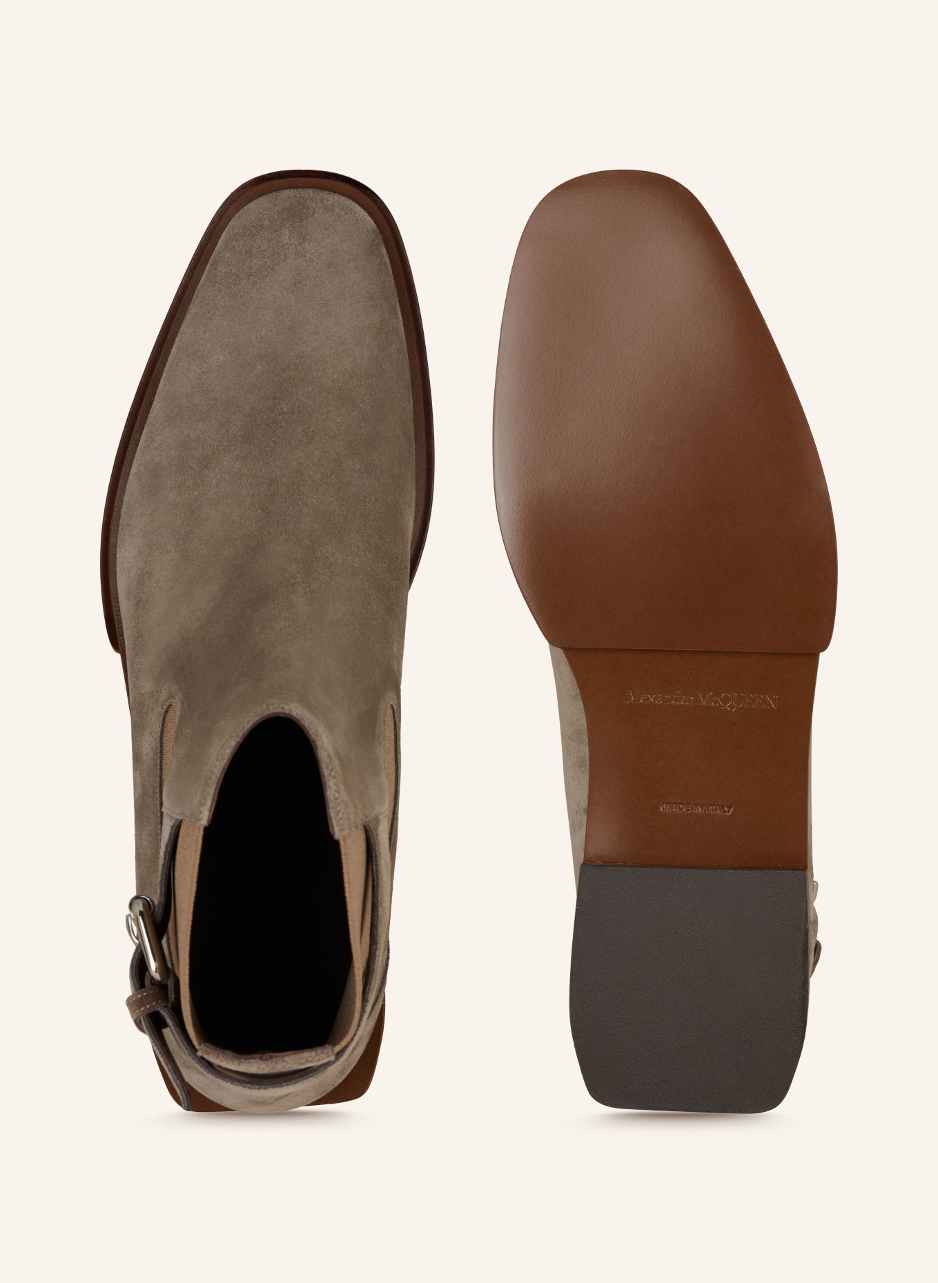 Alexander McQUEEN Chelsea boots SLASH, Color: GRAY (Image 5)