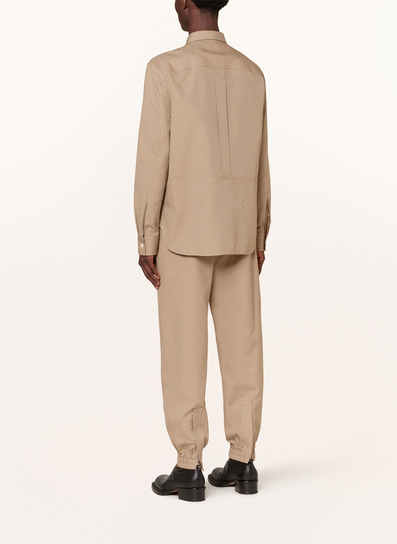 Alexander McQUEEN Spodnie w stylu dresowym extra slim fit, Kolor: BEŻOWY (Obrazek 3)