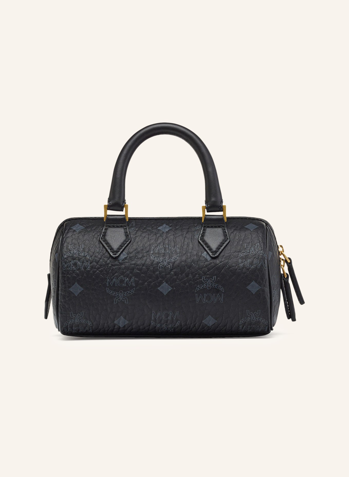 MCM Handbag ELLA BOSTON VISETOS, Color: BLACK/ GRAY (Image 2)