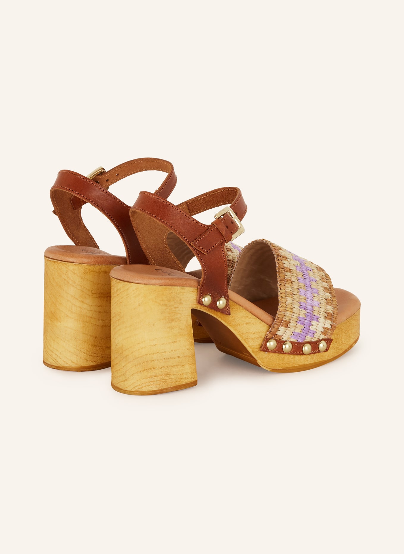 È MIA Platform sandals, Color: BEIGE/ LIGHT PURPLE (Image 2)