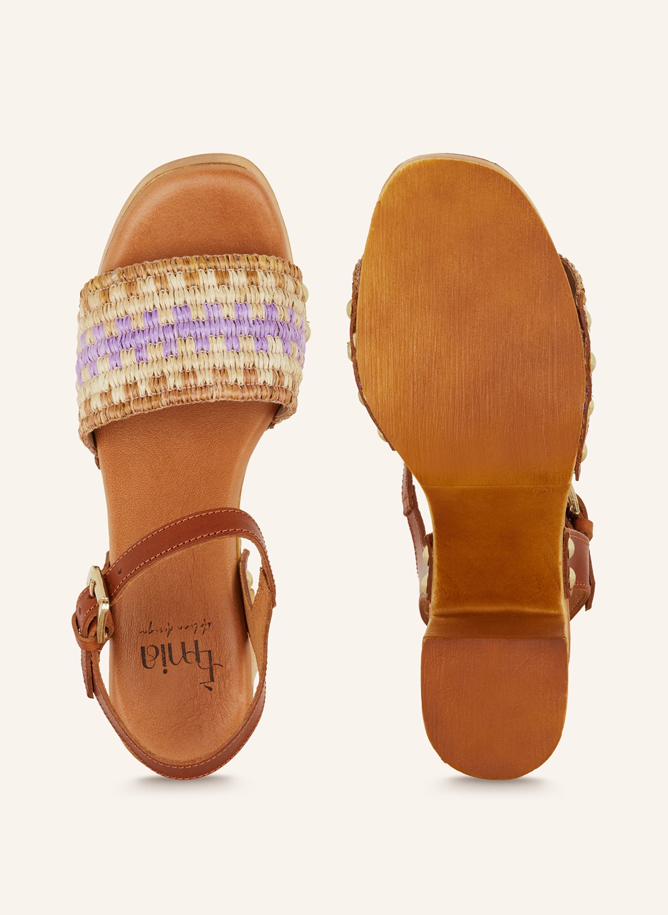 È MIA Platform sandals, Color: BEIGE/ LIGHT PURPLE (Image 5)