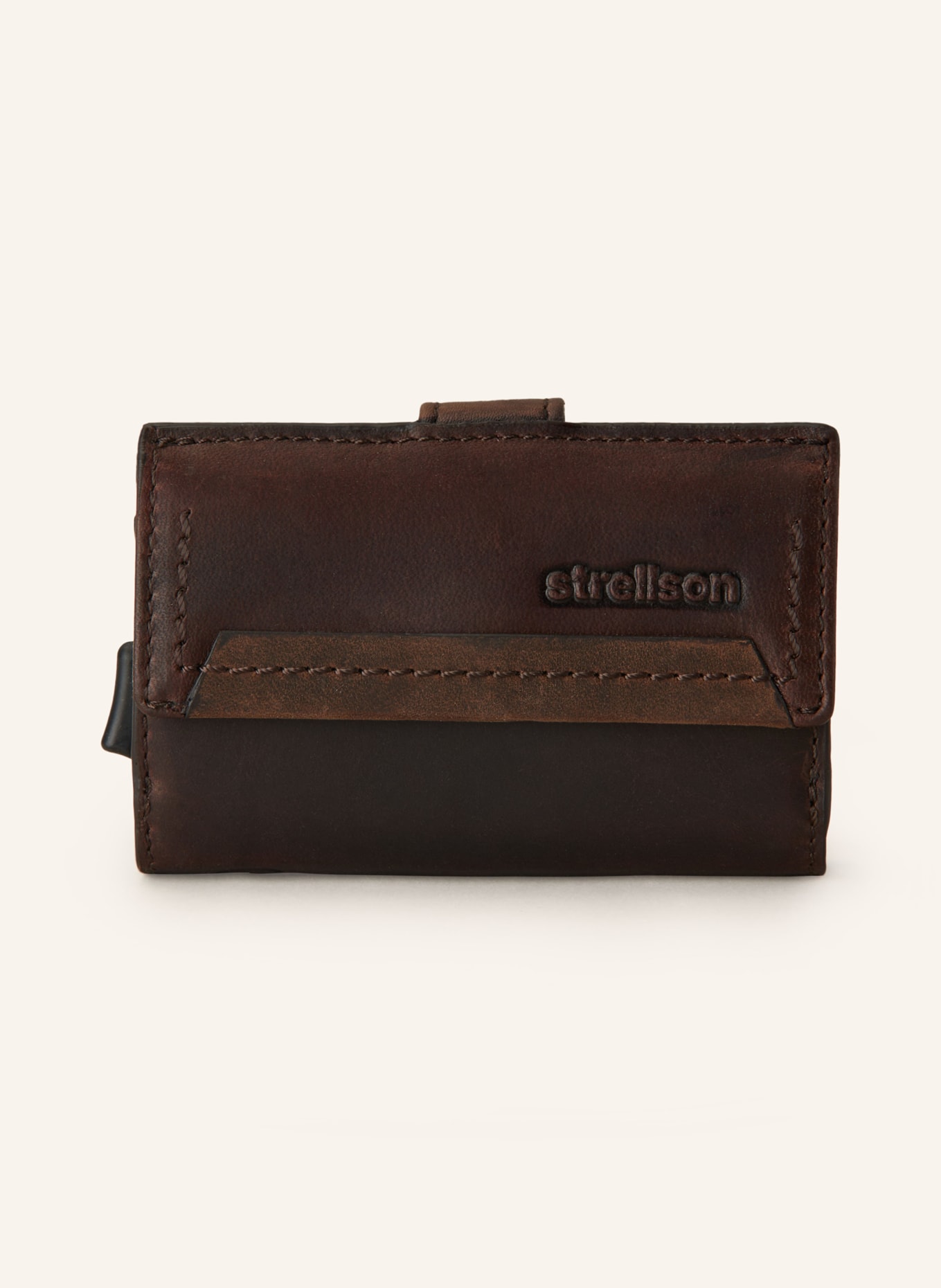 STRELLSON Wallet CAMDEN C-THREE E-CAGE, Color: DARK BROWN (Image 1)