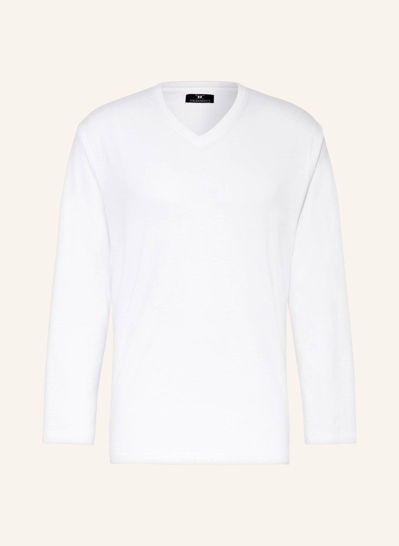 STROKESMAN'S Pajama shirt, Color: WHITE (Image 1)