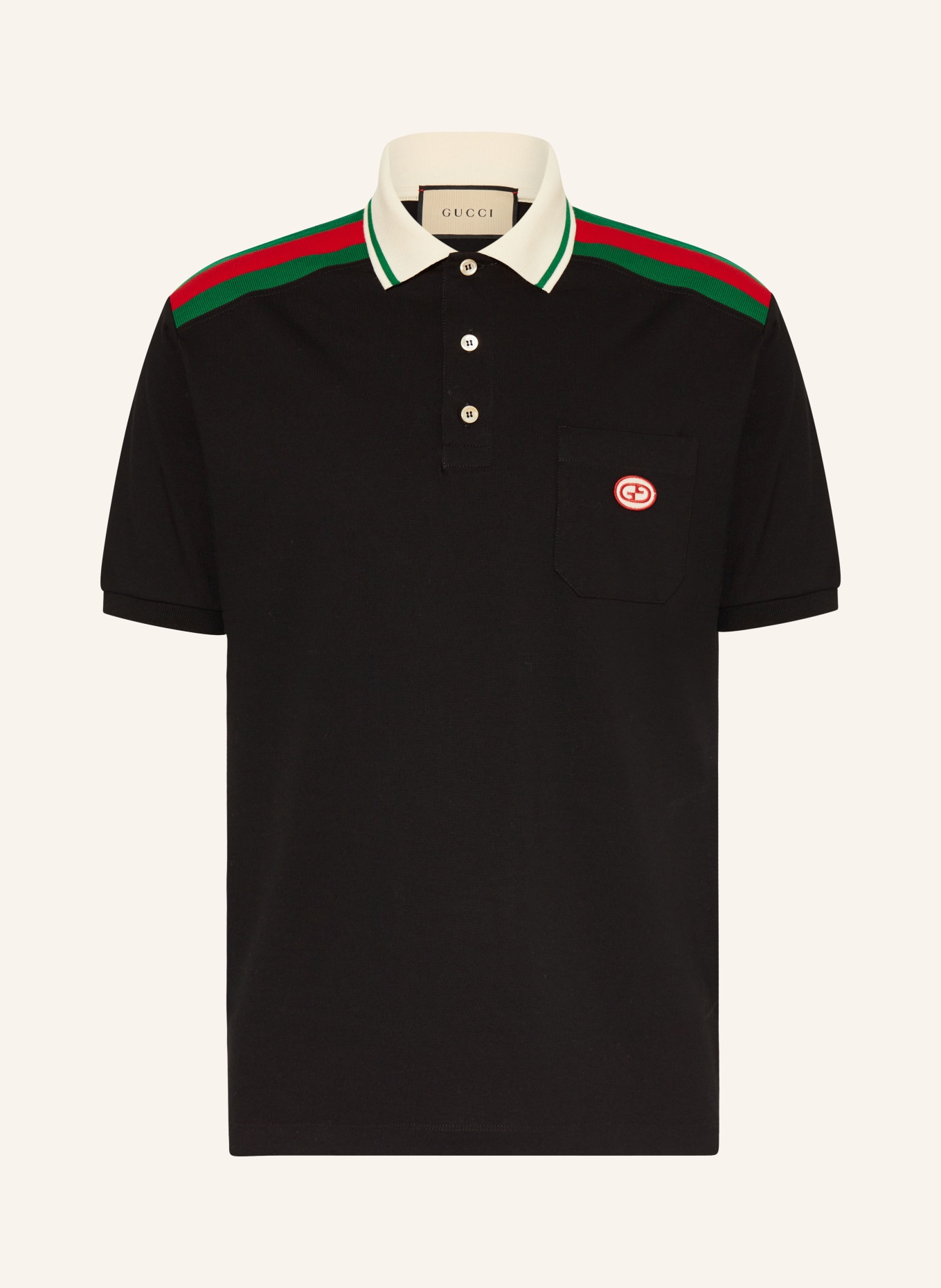 GUCCI Polo shirt regular fit, Color: BLACK (Image 1)
