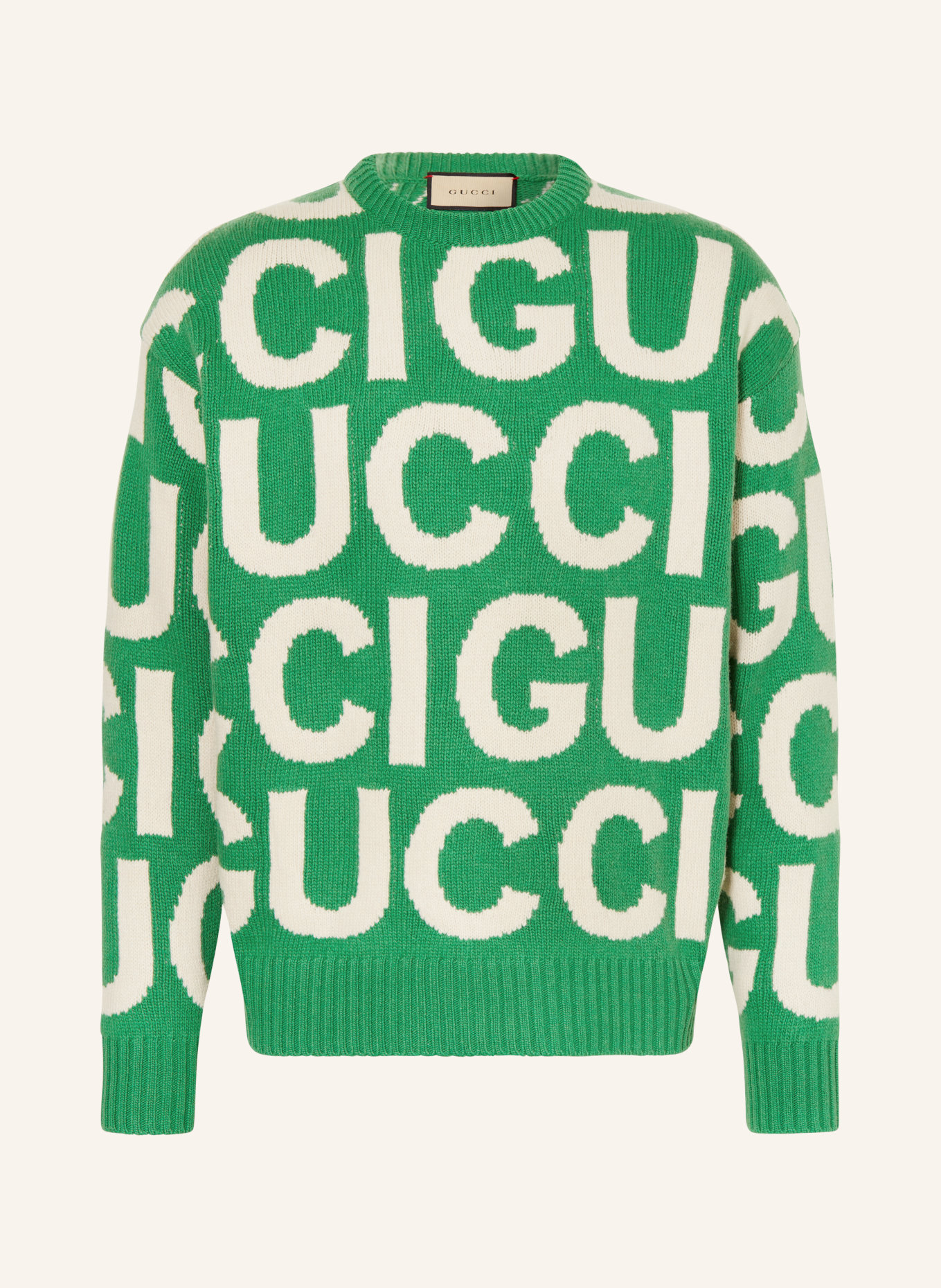GUCCI Sweater, Color: GREEN/ CREAM (Image 1)