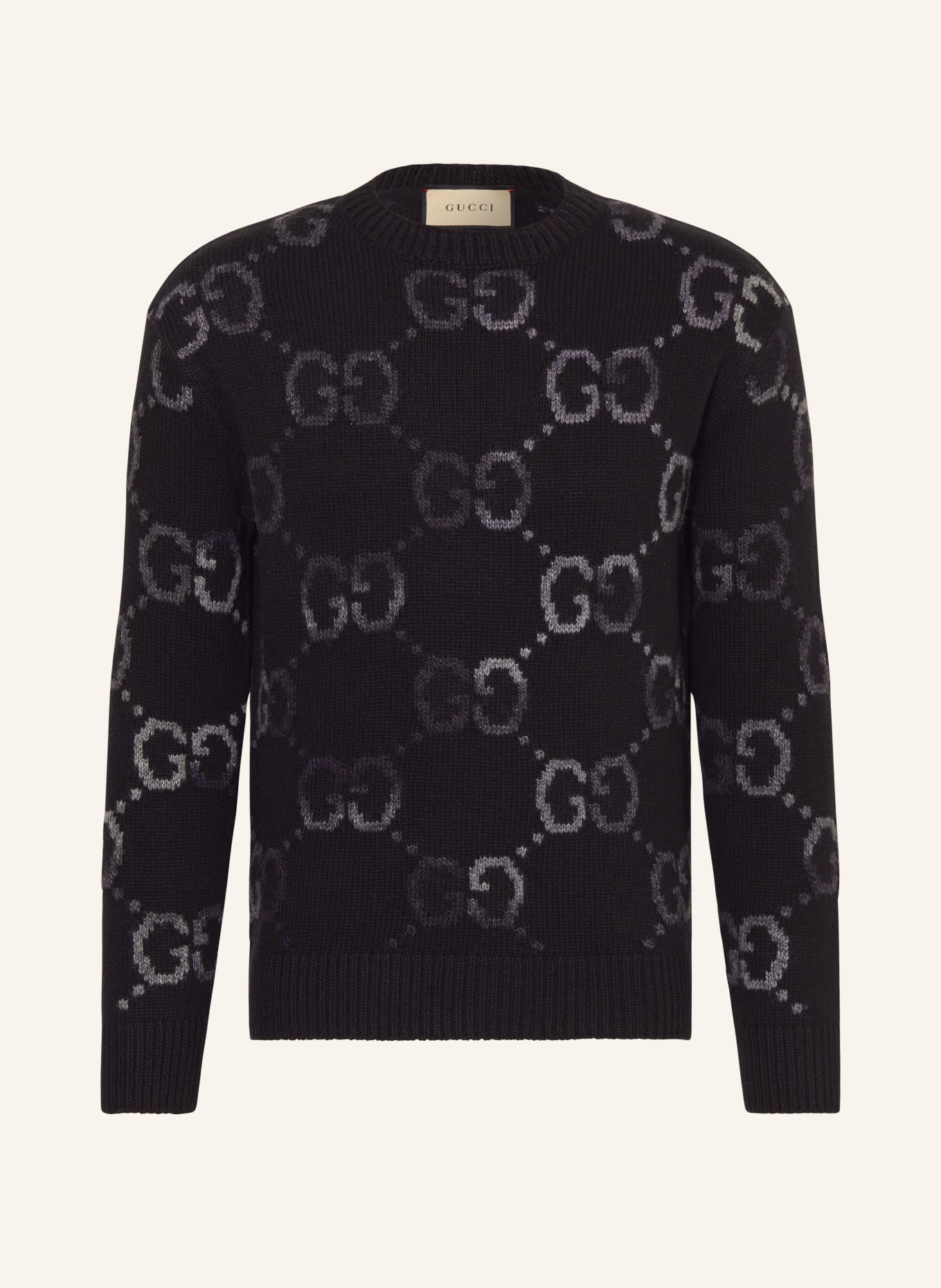 GUCCI Sweater, Color: BLACK/ DARK GRAY (Image 1)