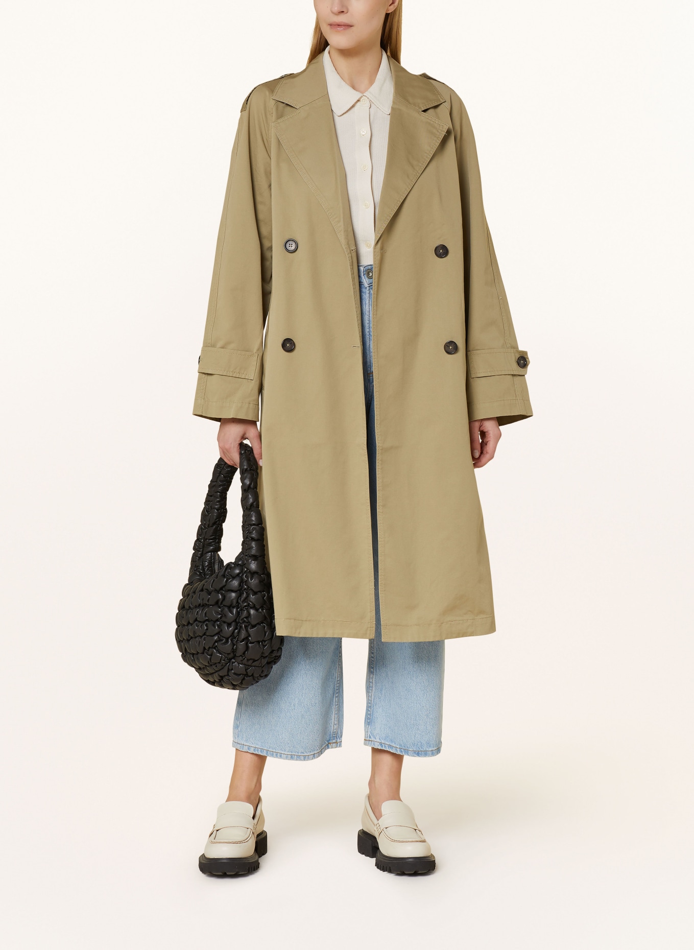 Marc O'Polo Trench coat, Color: LIGHT GREEN (Image 2)