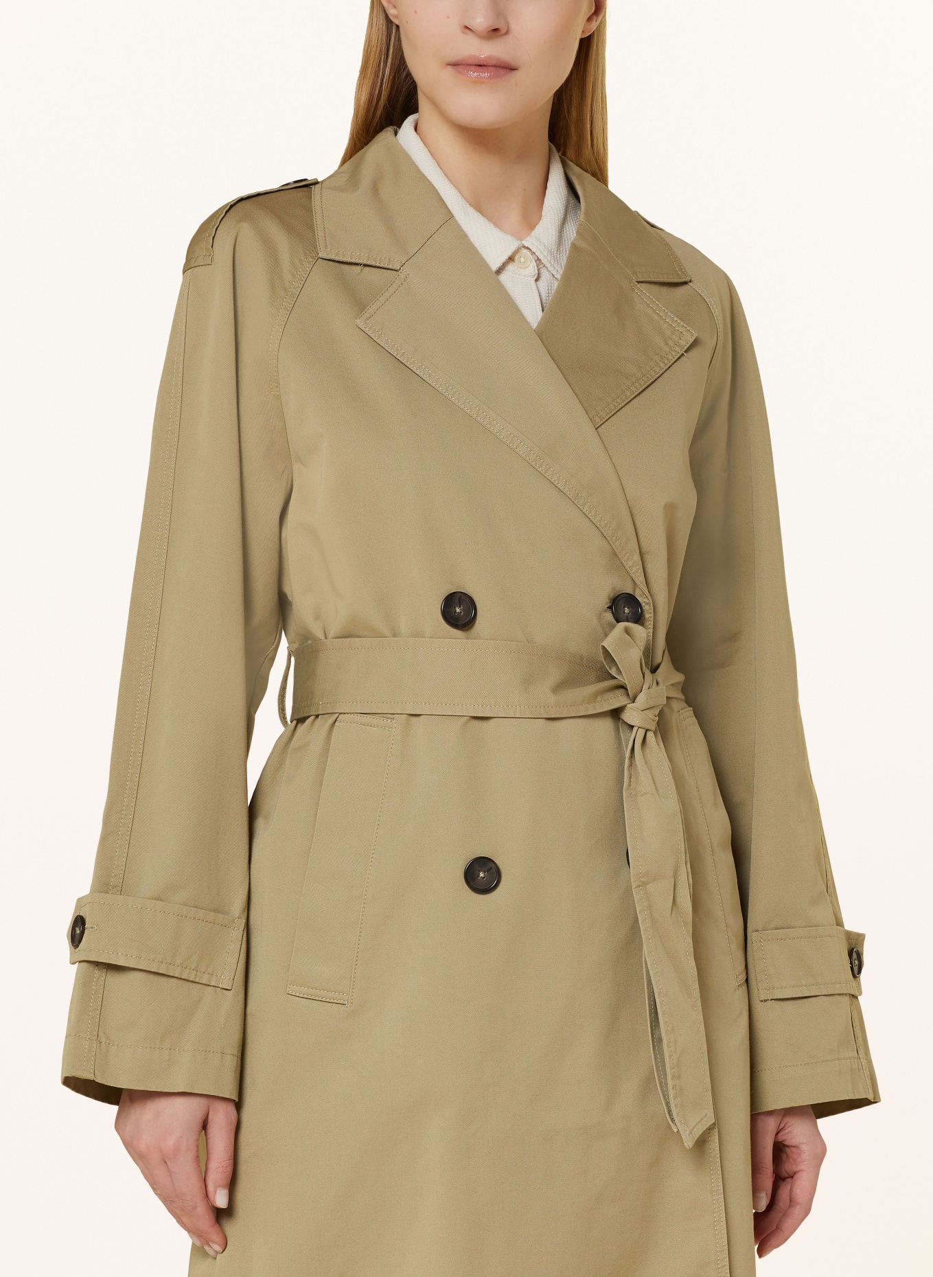 Marc O'Polo Trench coat, Color: LIGHT GREEN (Image 4)