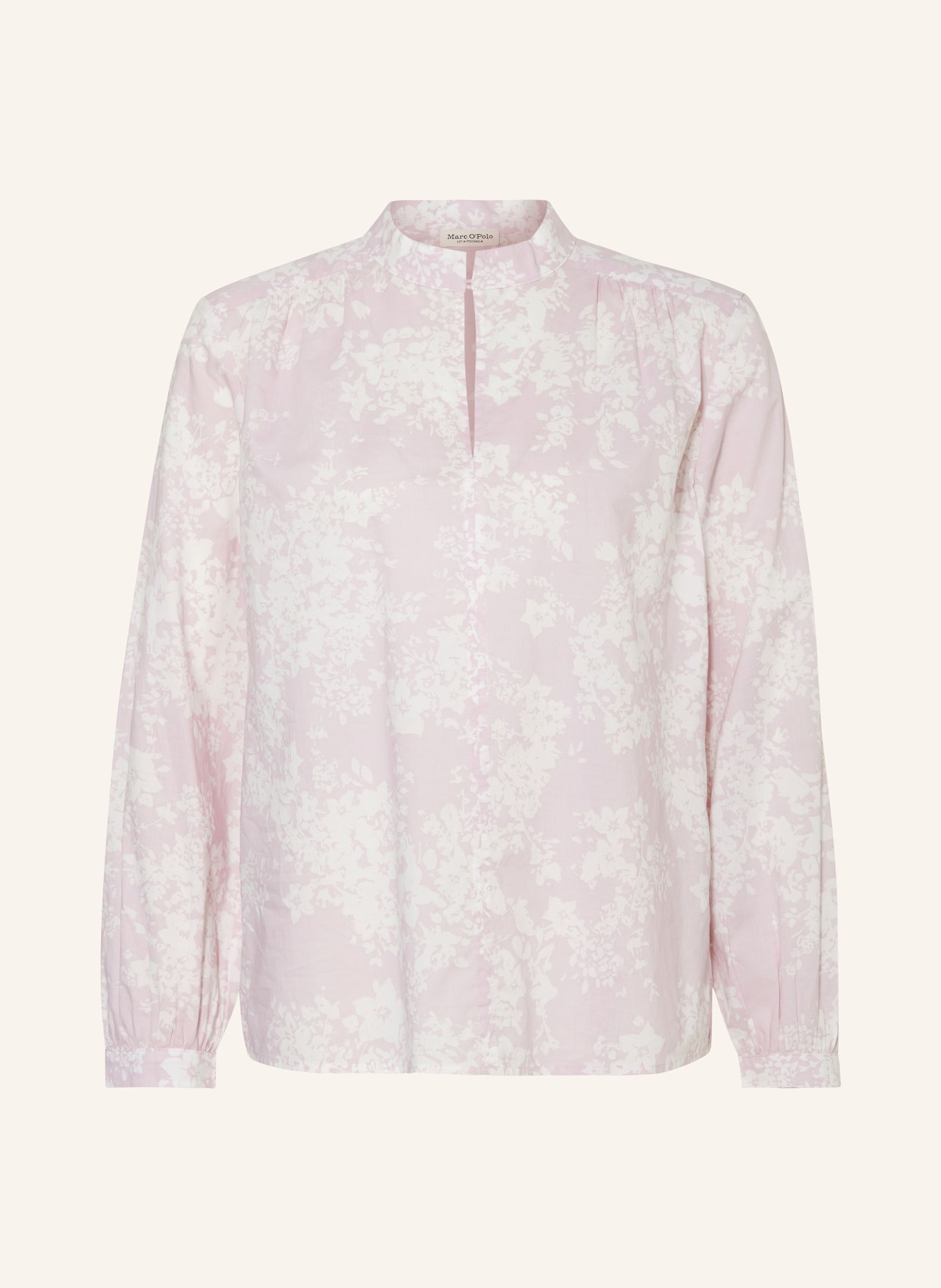 Marc O'Polo Shirt blouse, Color: WHITE/ LIGHT PINK (Image 1)