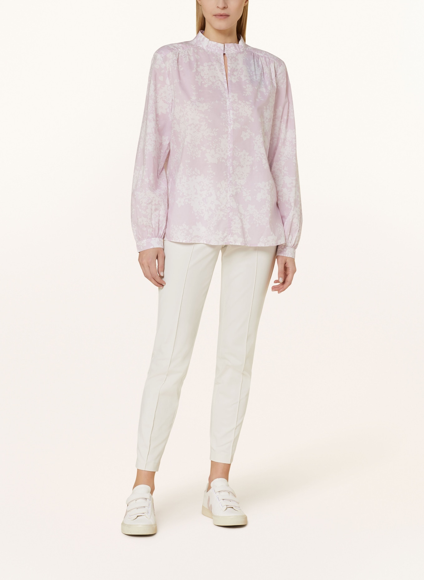 Marc O'Polo Shirt blouse, Color: WHITE/ LIGHT PINK (Image 2)