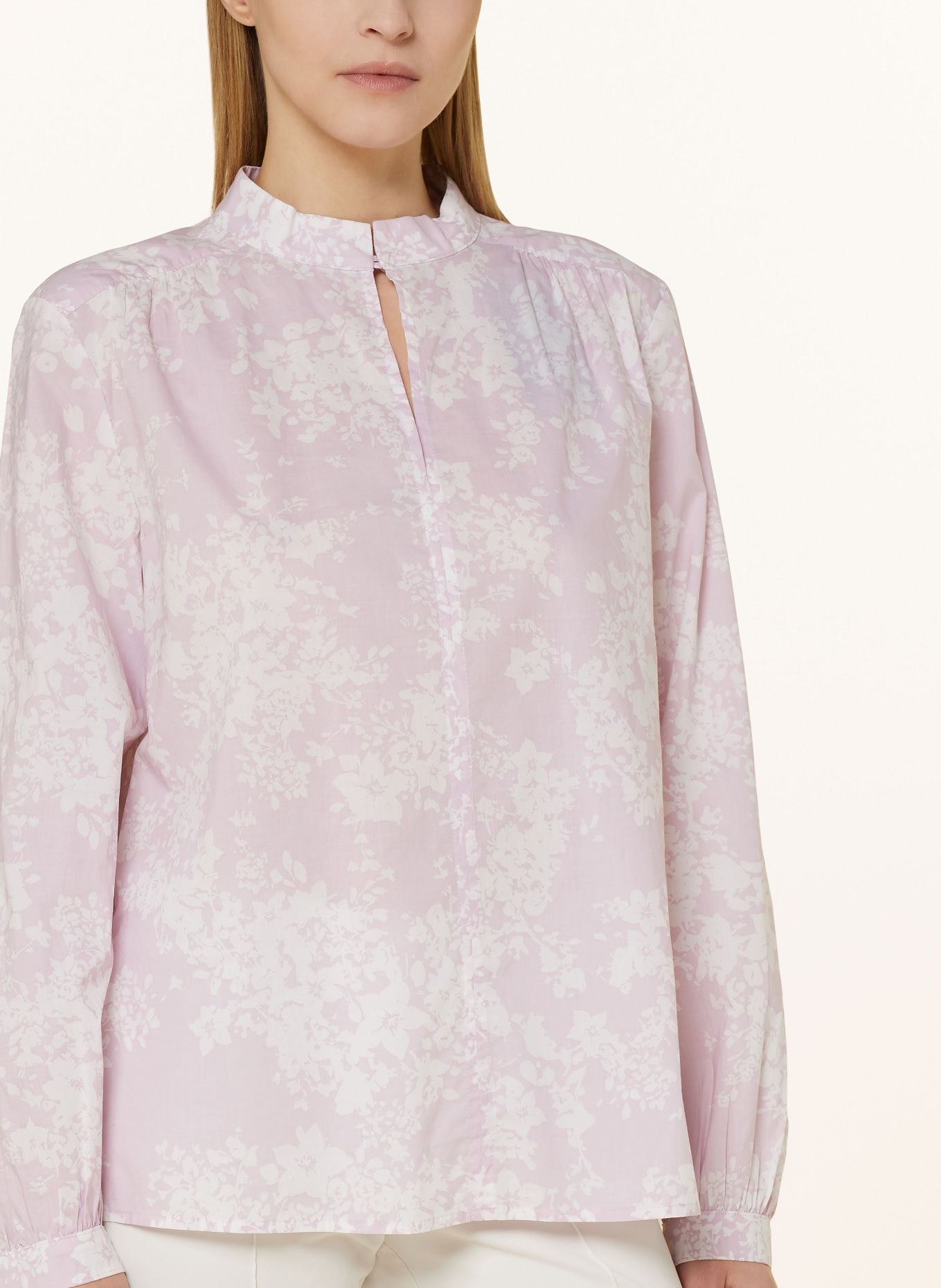 Marc O'Polo Shirt blouse, Color: WHITE/ LIGHT PINK (Image 4)