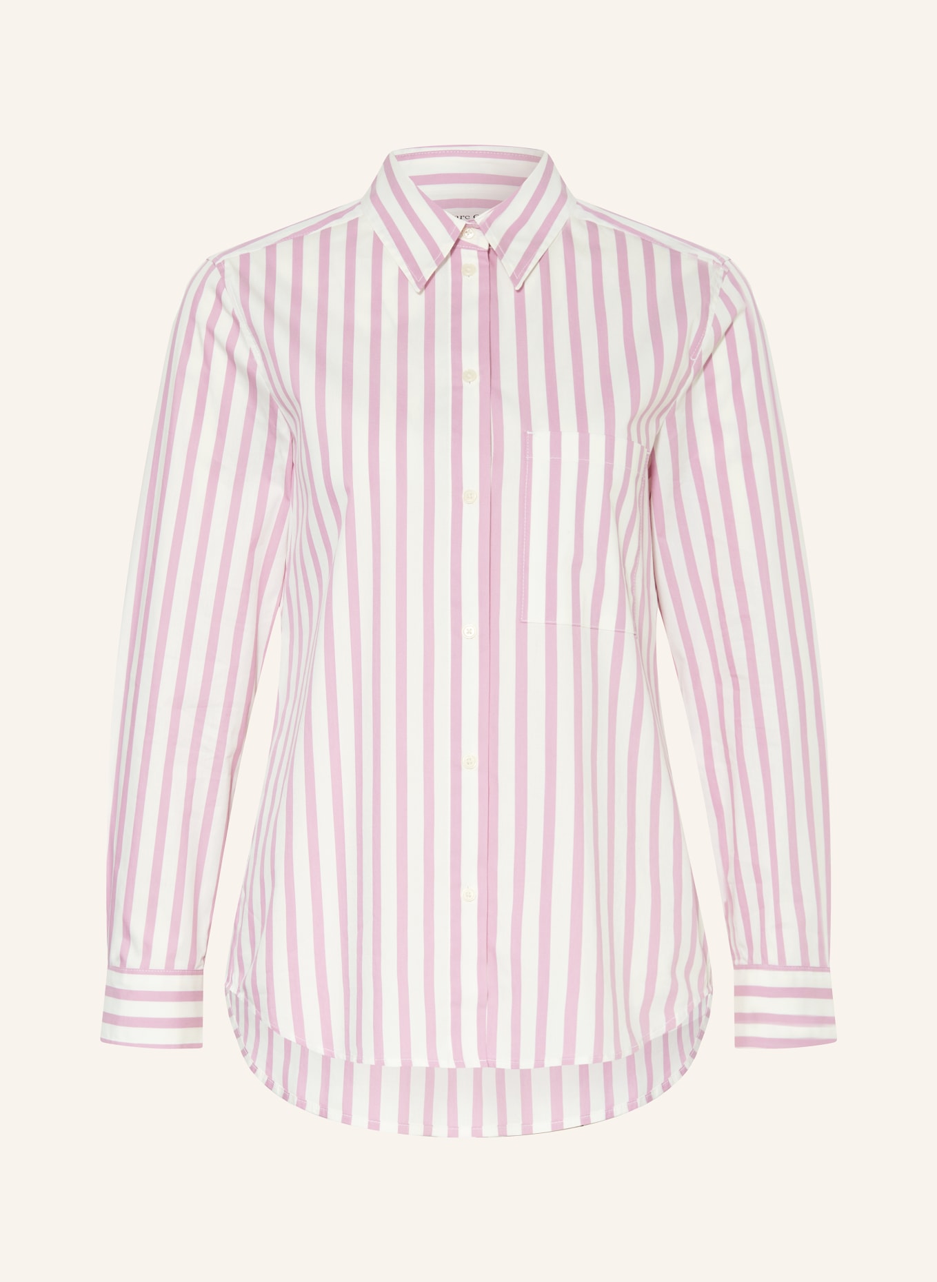 Marc O'Polo Shirt blouse, Color: WHITE/ PINK (Image 1)