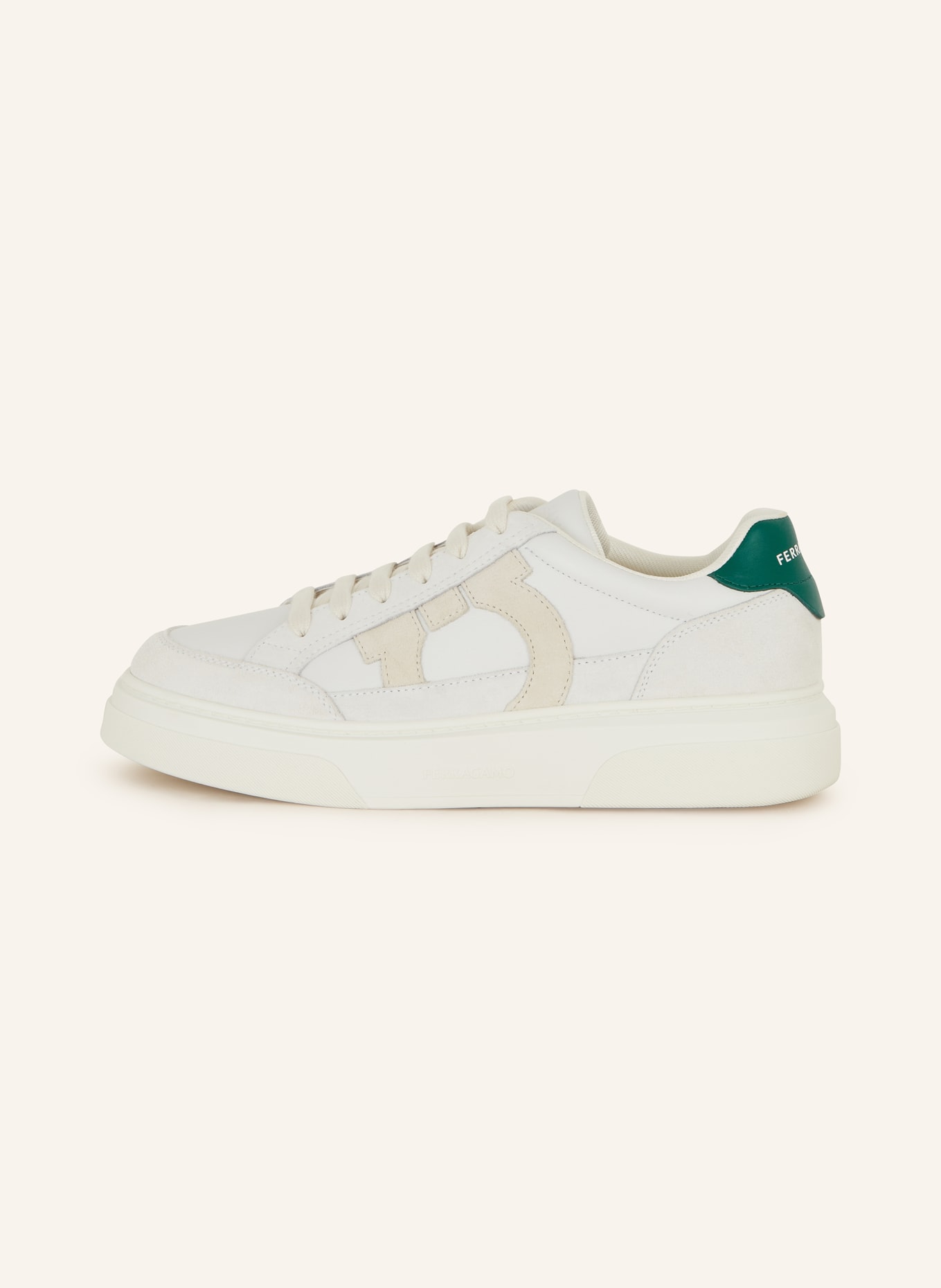 FERRAGAMO Sneakers CASSINA, Color: WHITE/ GREEN (Image 4)