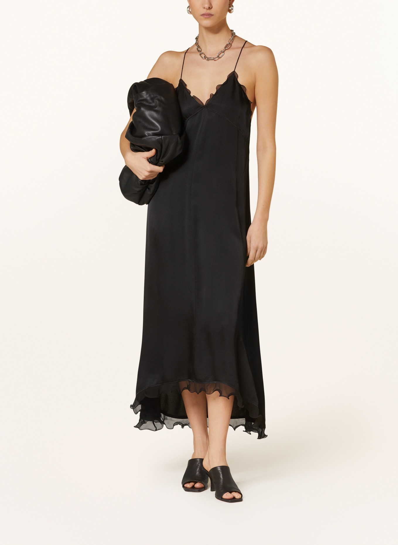 Filippa K Satin dress, Color: BLACK (Image 2)
