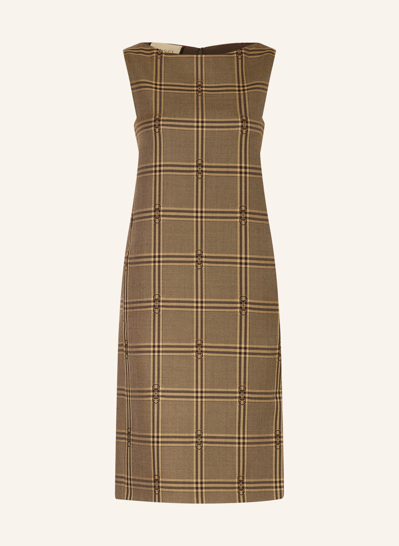 GUCCI Dress, Color: BEIGE/ BROWN (Image 1)