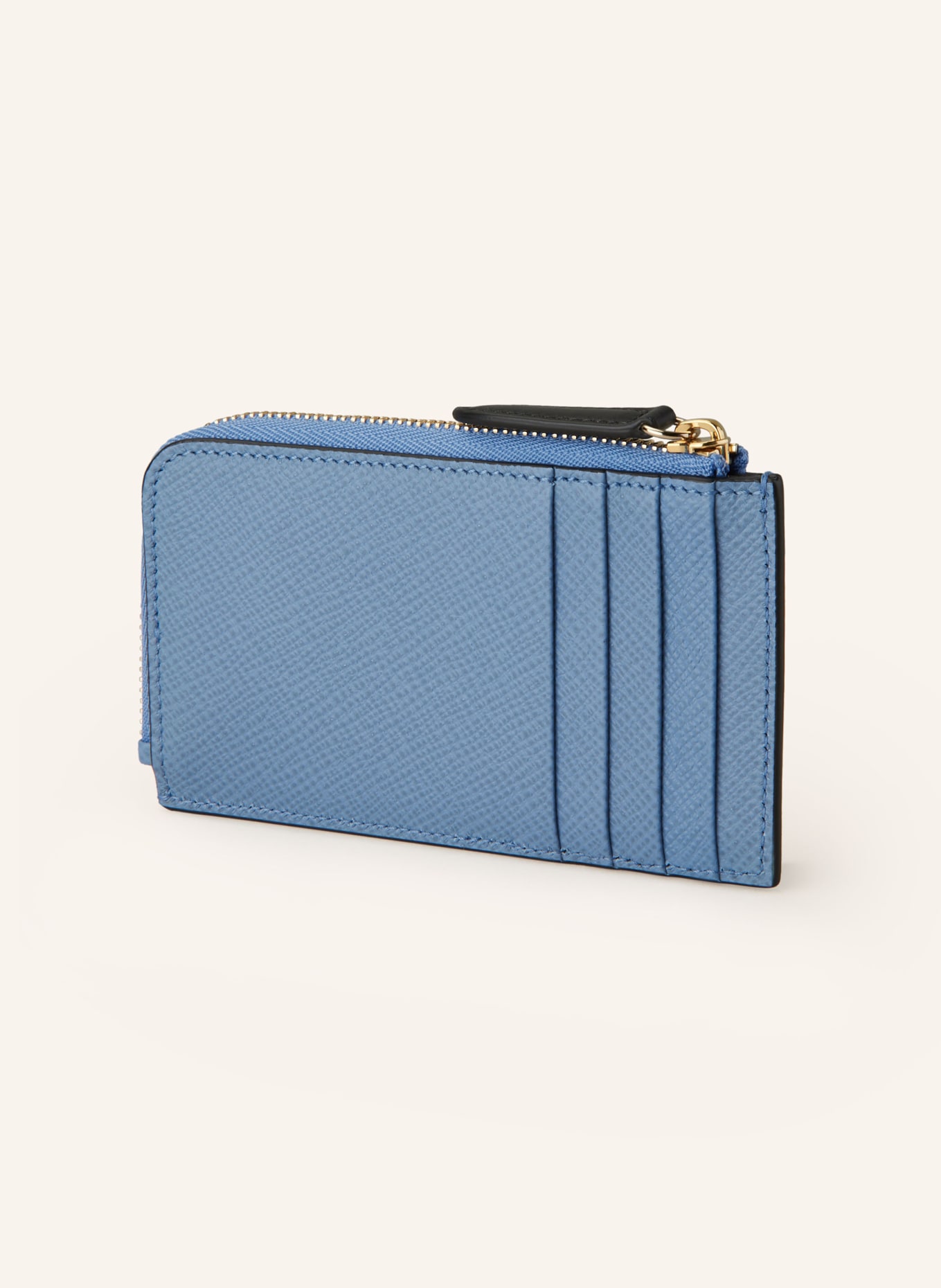 SMYTHSON Card case PANAMA with coin compartment, Color: LIGHT BLUE (Image 2)