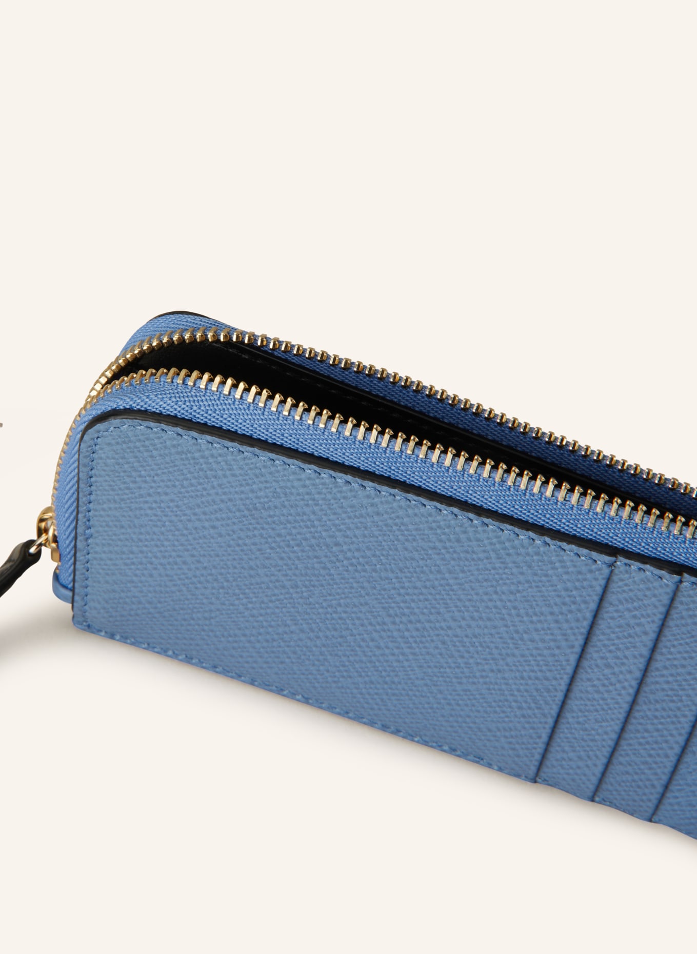 SMYTHSON Card case PANAMA with coin compartment, Color: LIGHT BLUE (Image 3)