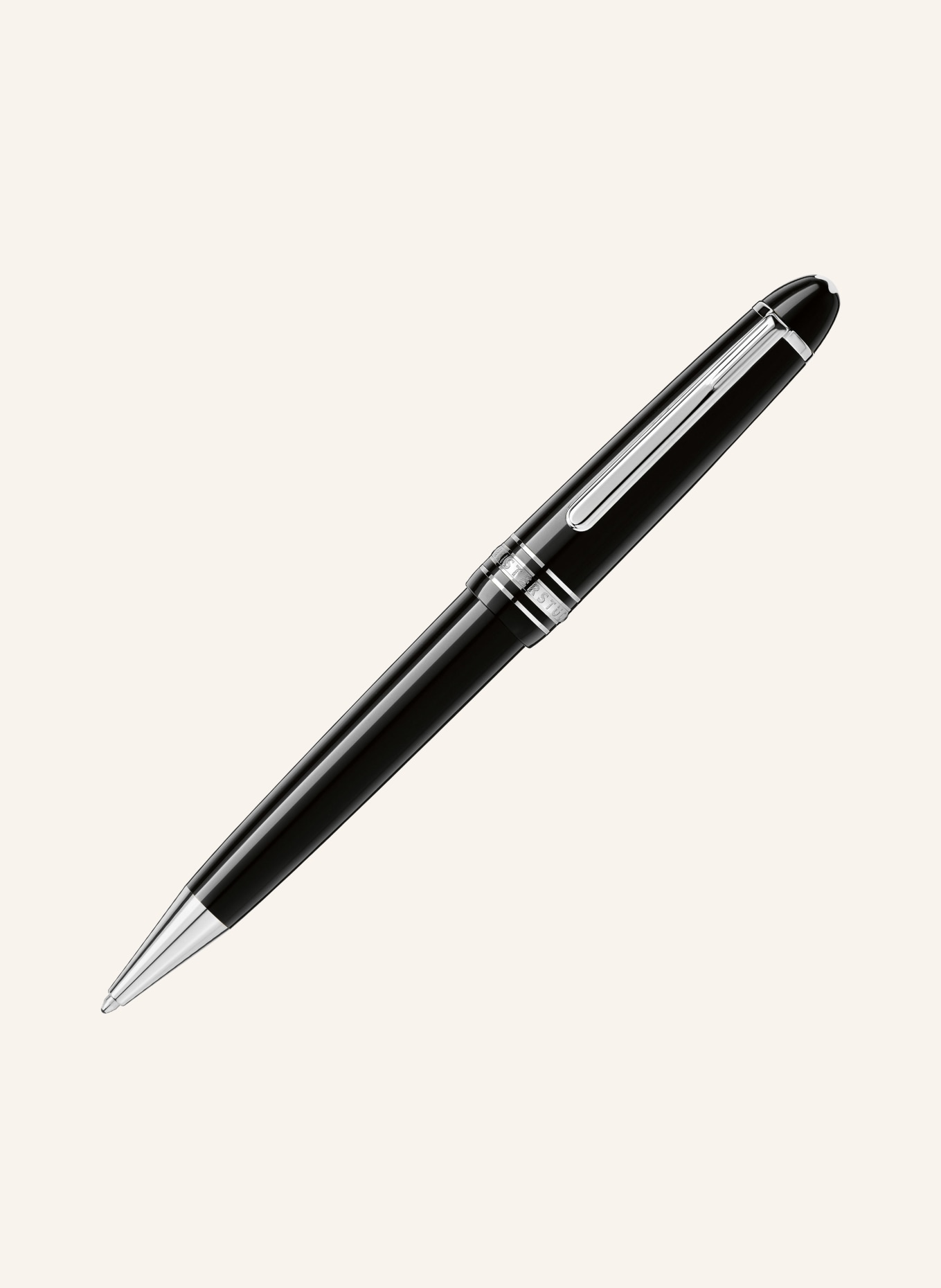 MONTBLANC Ballpoint pen MEISTERSTÜCK PLATINUM LINE MIDSIZE, Color: BLACK/ SILVER (Image 1)