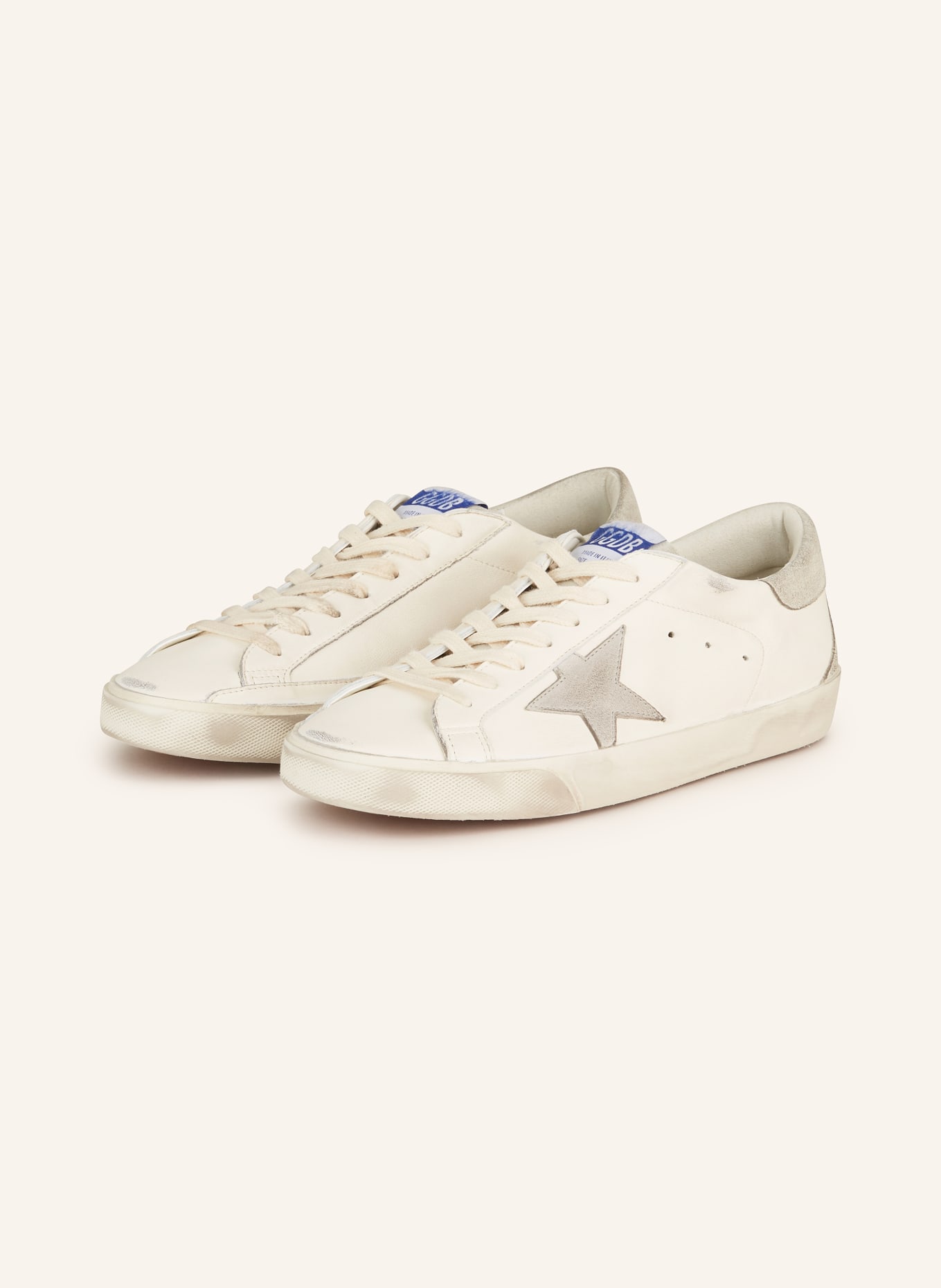 GOLDEN GOOSE Sneakers SUPERSTAR, Color: WHITE/ GRAY (Image 1)