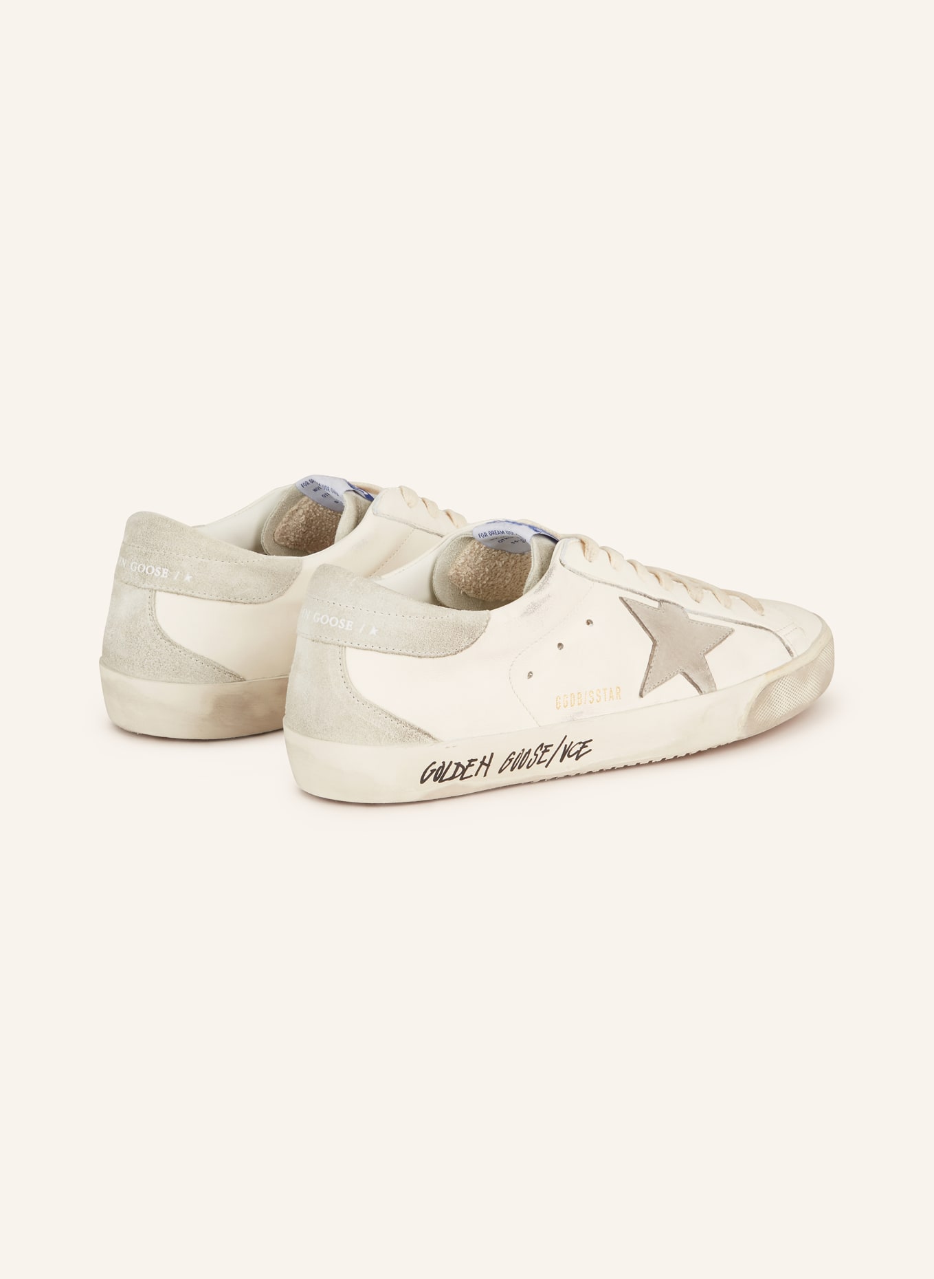 GOLDEN GOOSE Sneakers SUPERSTAR, Color: WHITE/ GRAY (Image 2)