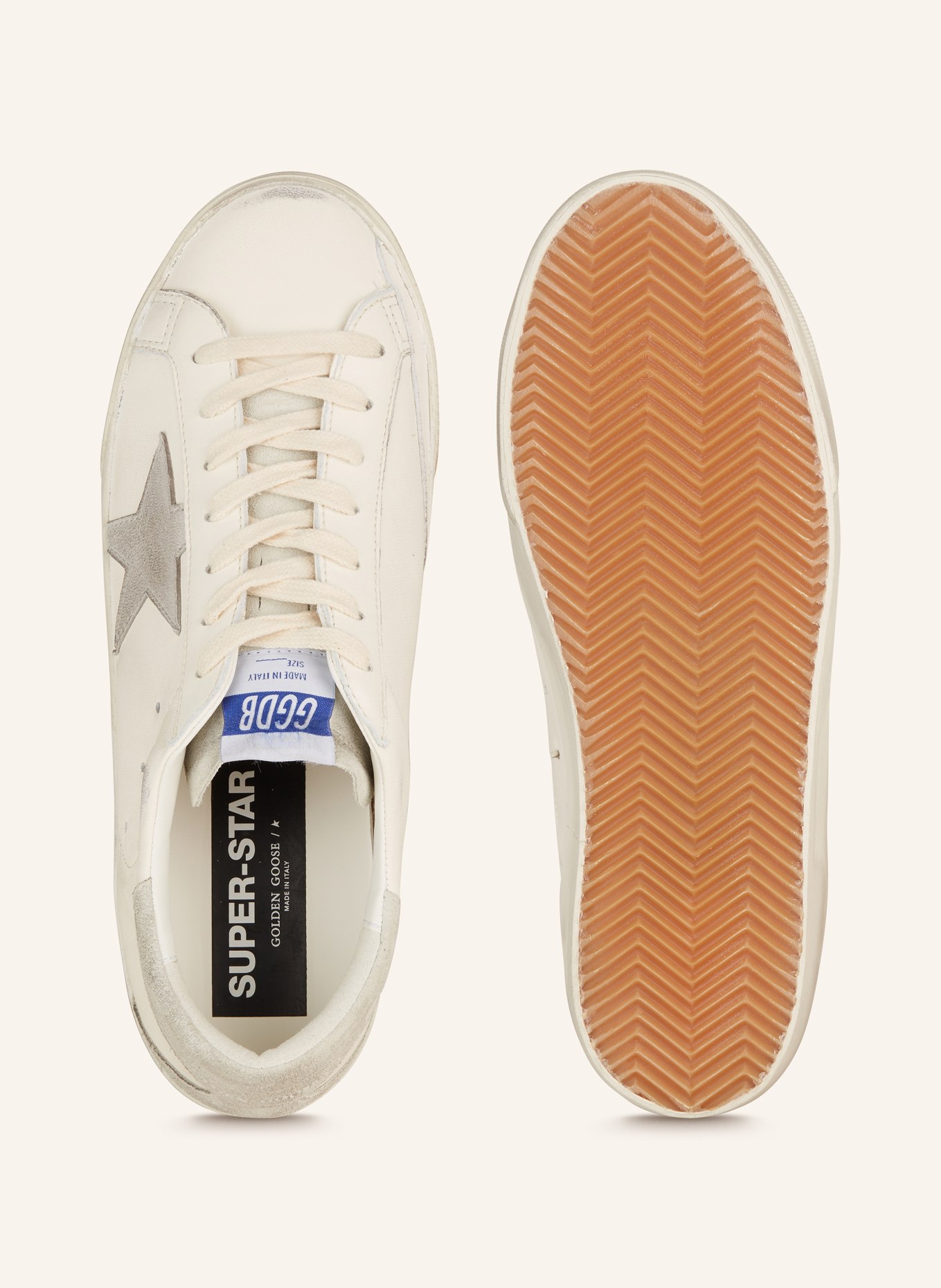 GOLDEN GOOSE Sneakers SUPERSTAR, Color: WHITE/ GRAY (Image 5)
