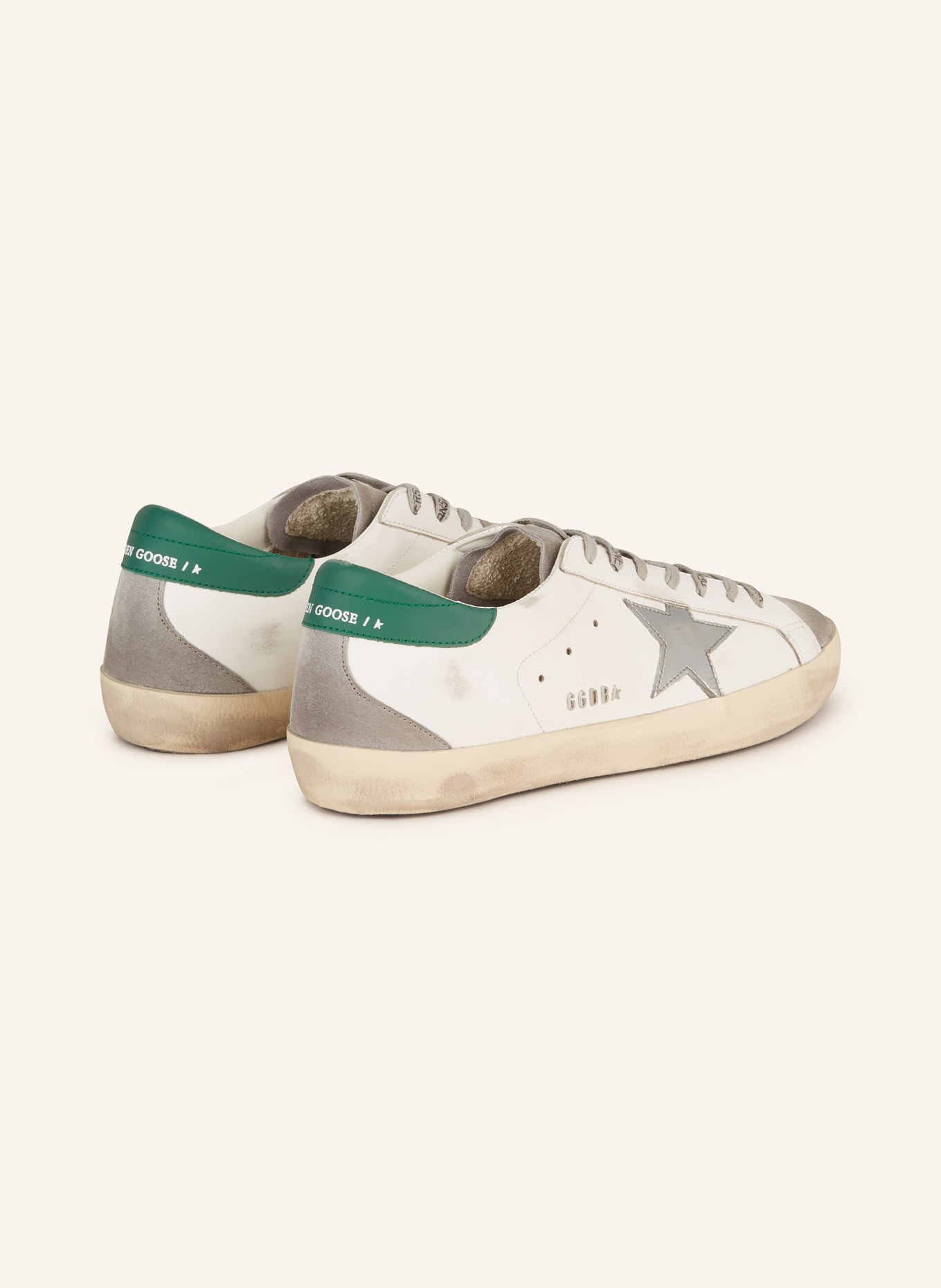 GOLDEN GOOSE Sneakers SUPERSTAR, Color: WHITE/ GREEN (Image 2)