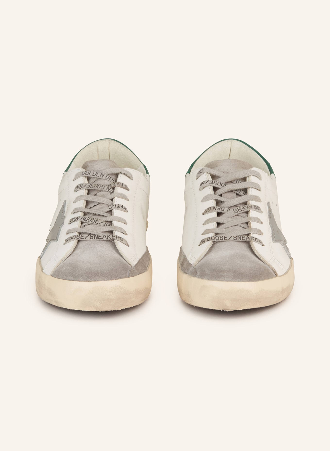 GOLDEN GOOSE Sneakers SUPERSTAR, Color: WHITE/ GREEN (Image 3)
