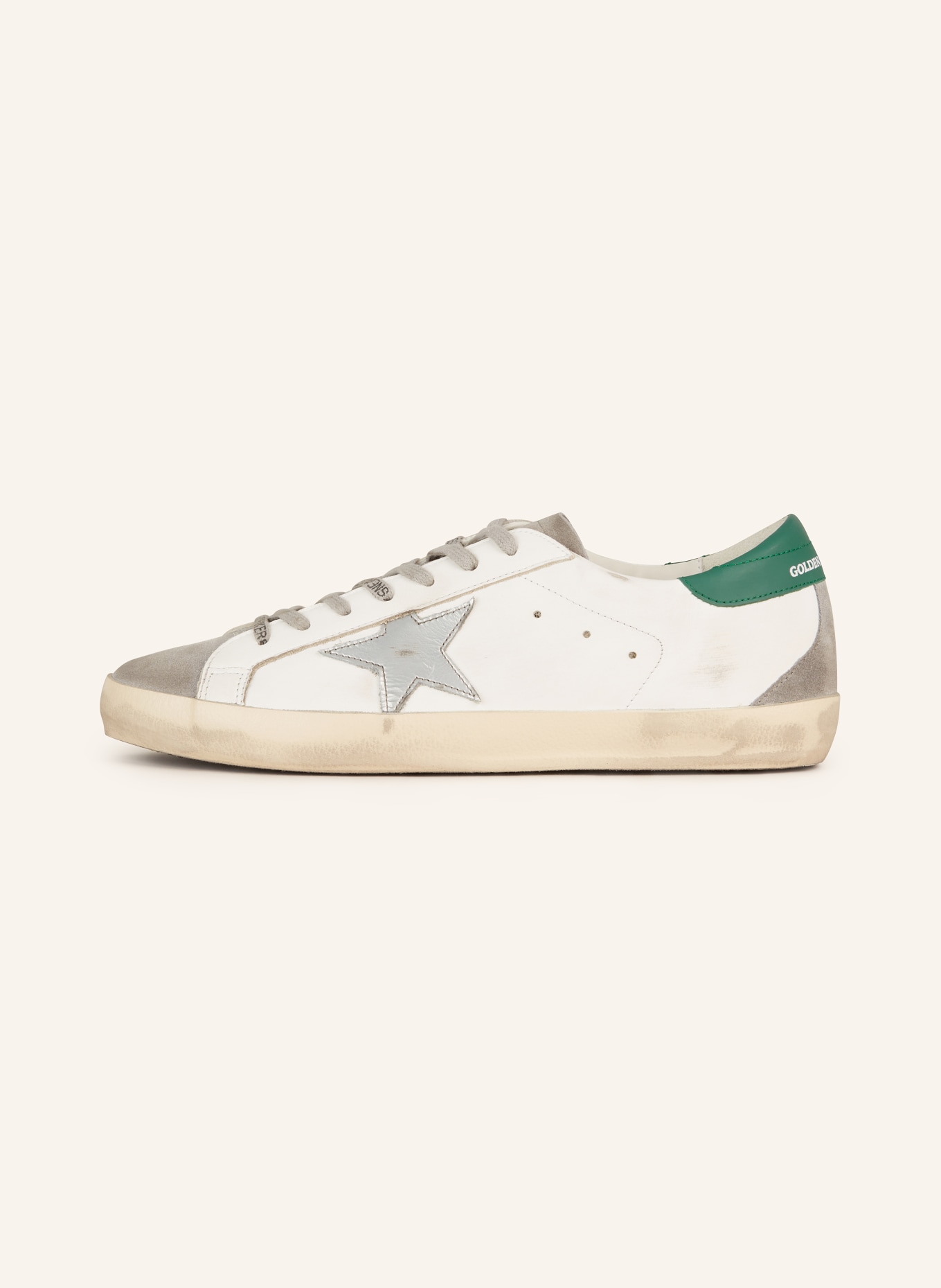 GOLDEN GOOSE Sneakers SUPERSTAR, Color: WHITE/ GREEN (Image 4)