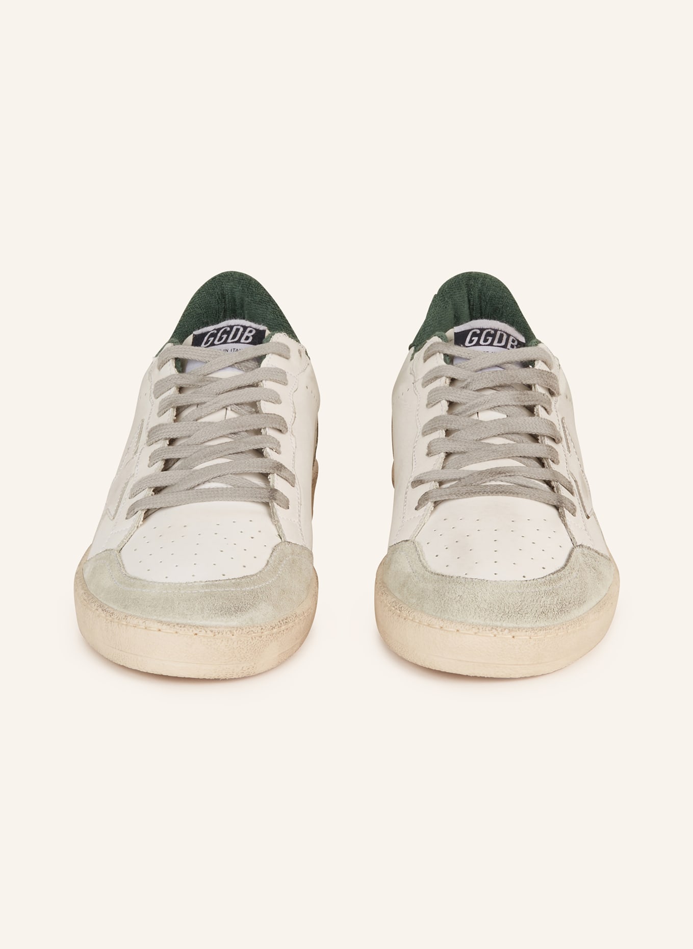 GOLDEN GOOSE Sneakers BALL STAR, Color: WHITE/ GREEN (Image 3)