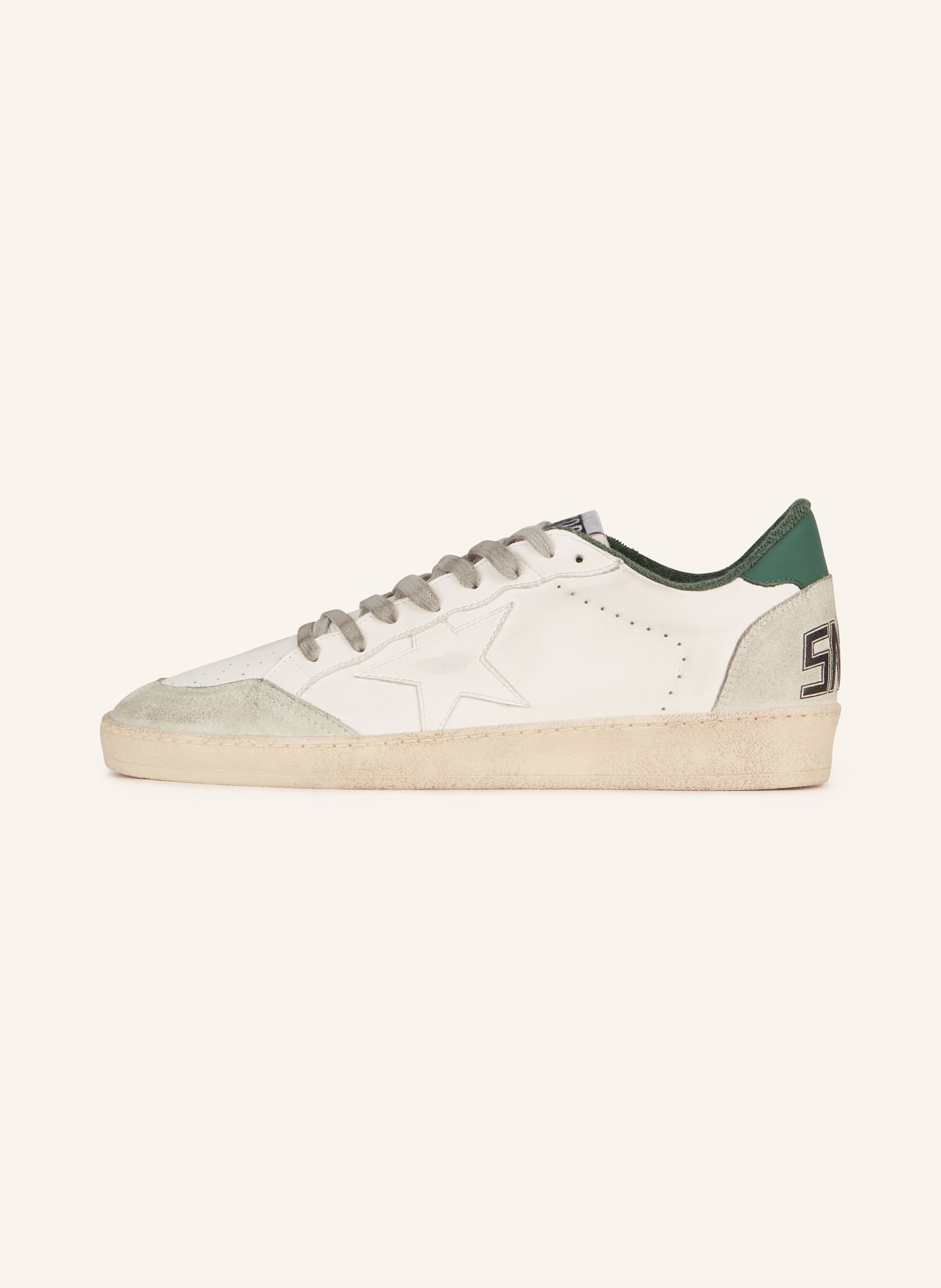 GOLDEN GOOSE Sneakers BALL STAR, Color: WHITE/ GREEN (Image 4)