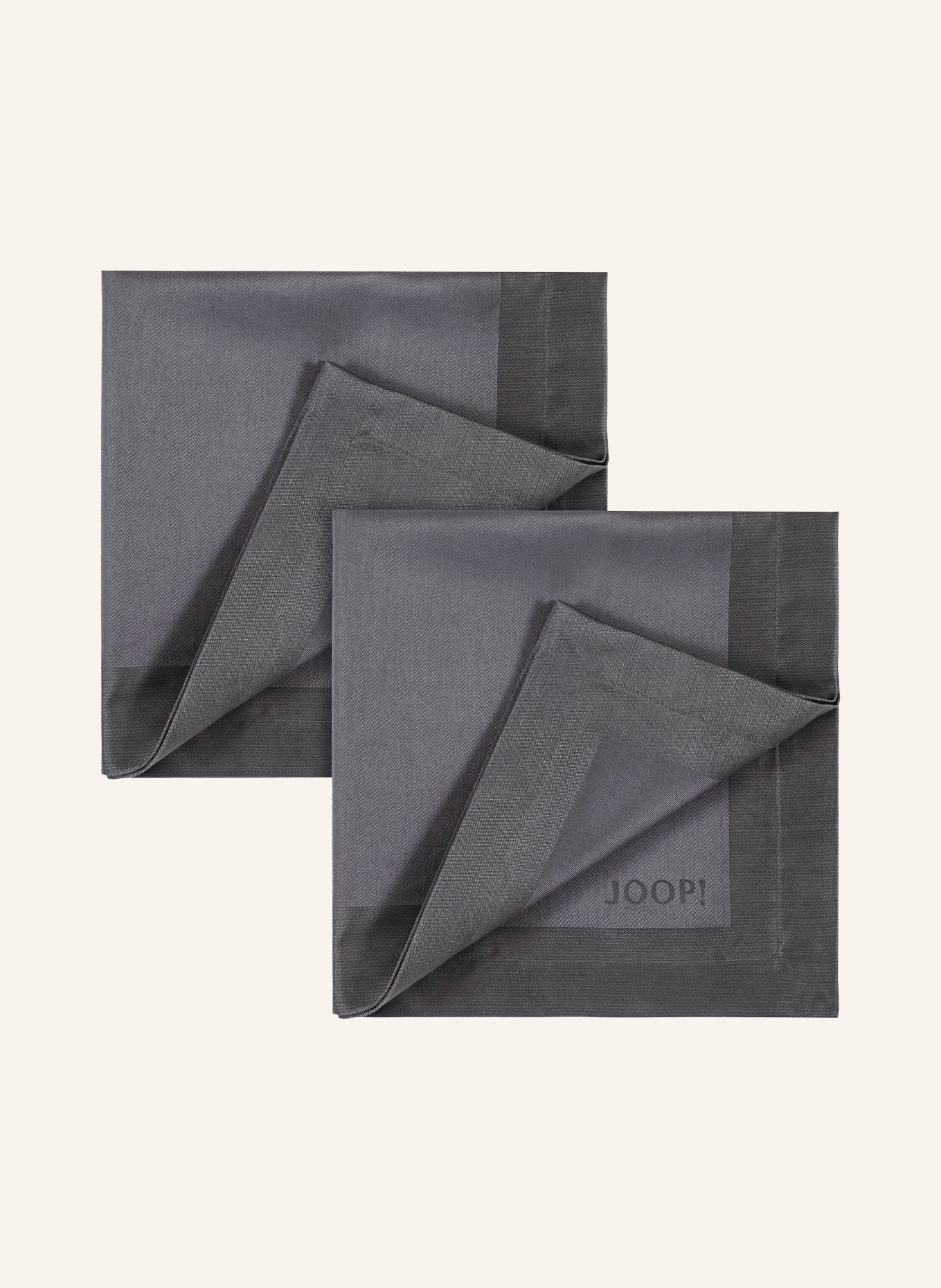 JOOP! Set of 2 napkins JOOP! SIGNATURE, Color: DARK GRAY (Image 1)