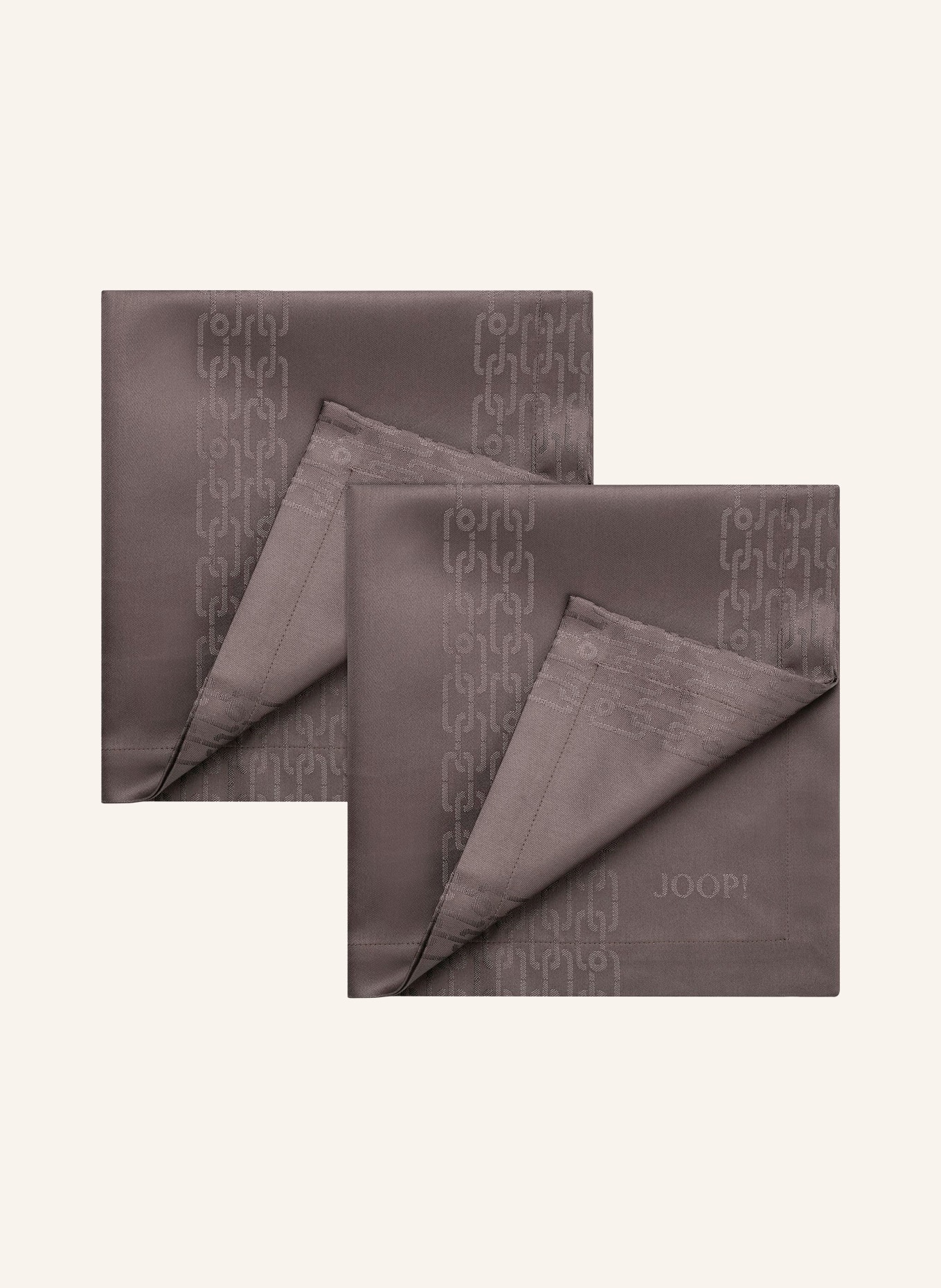 JOOP! Set of 2 napkins JOOP! CHAINS, Color: TAUPE (Image 1)