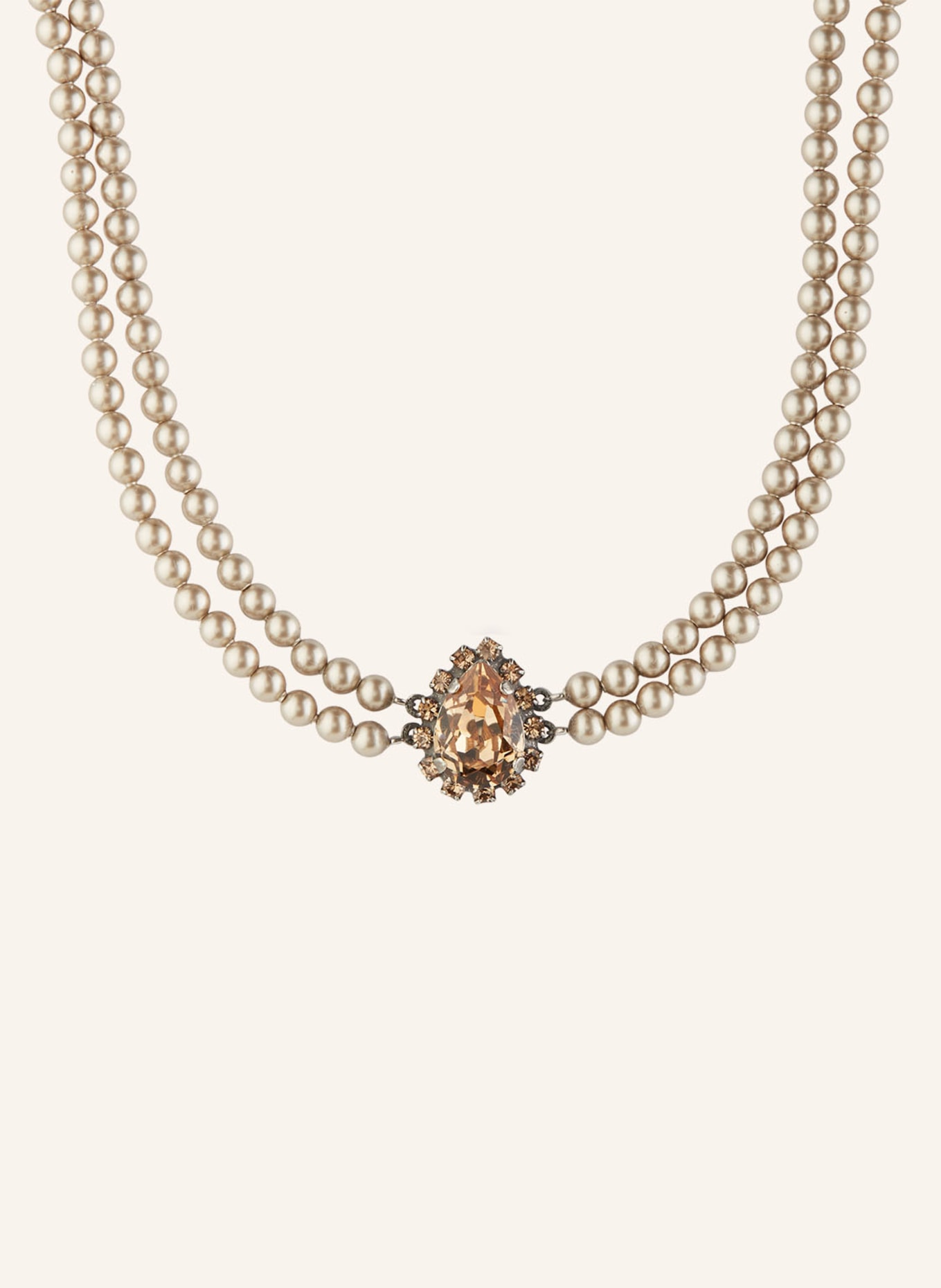 Seenberg Necklace, Color: BEIGE/ GOLD (Image 1)