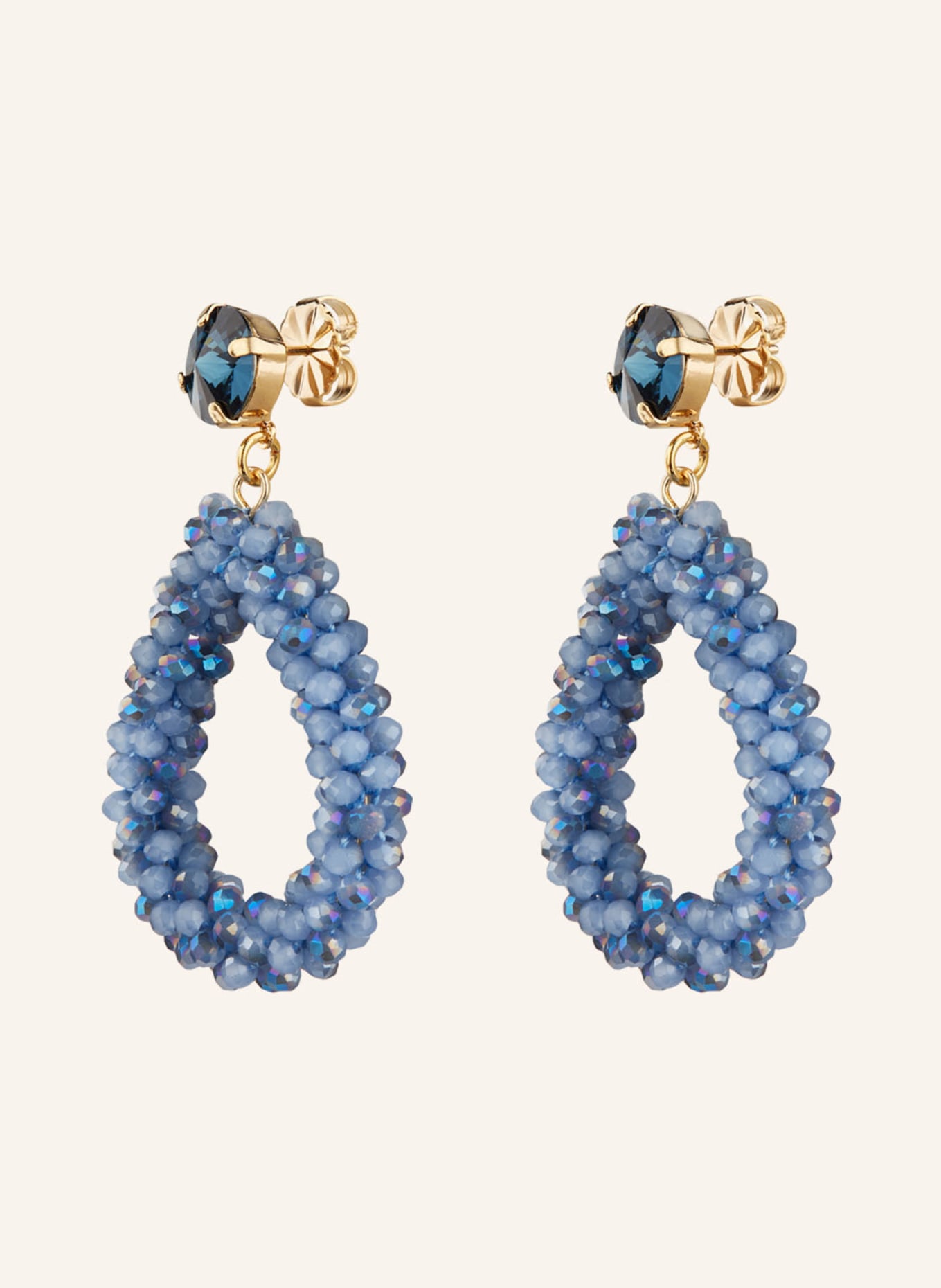 Seenberg Dangle earrings, Color: LIGHT BLUE (Image 2)