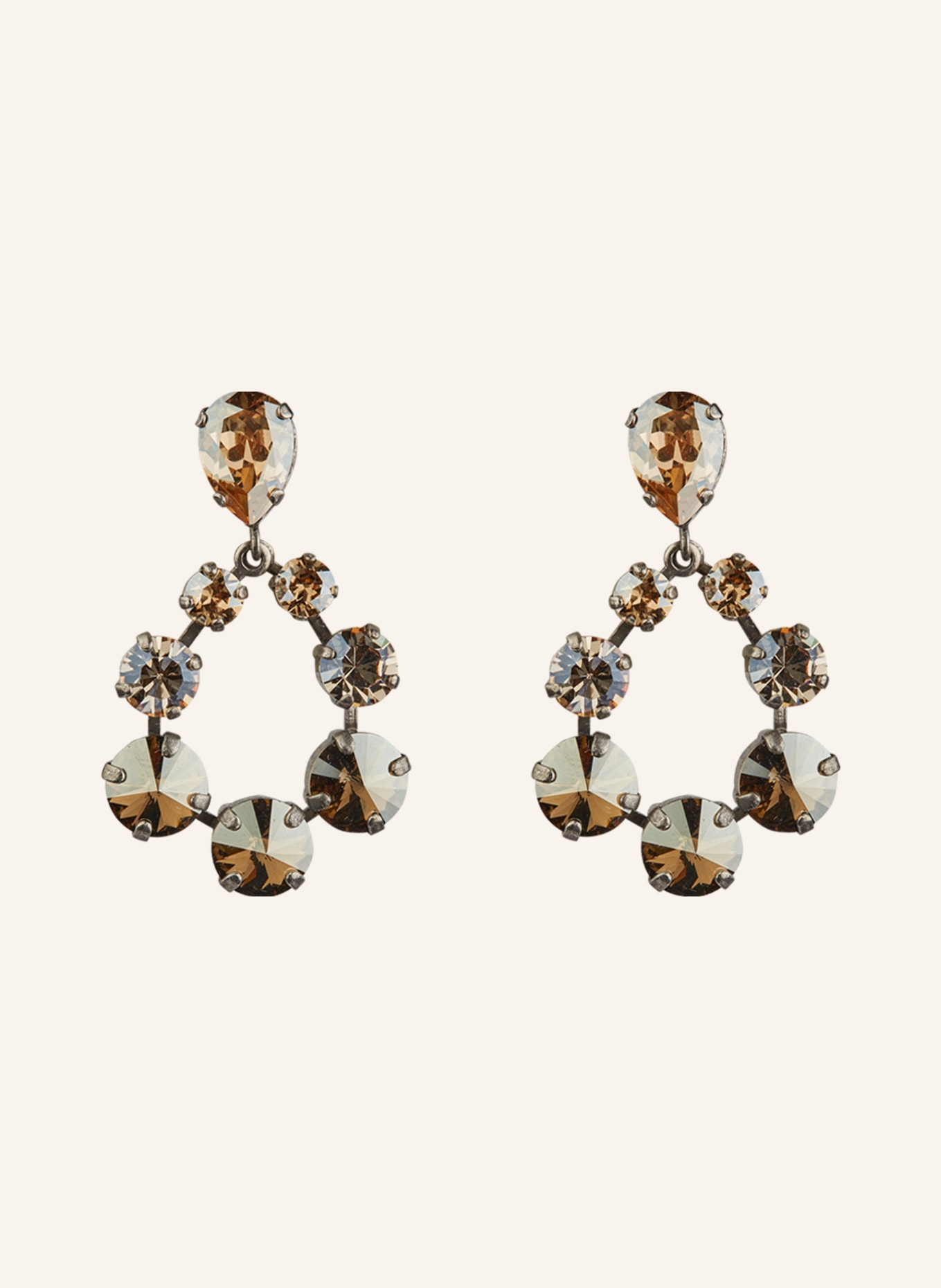 Seenberg Dangle earrings, Color: SILVER/ GOLD (Image 1)