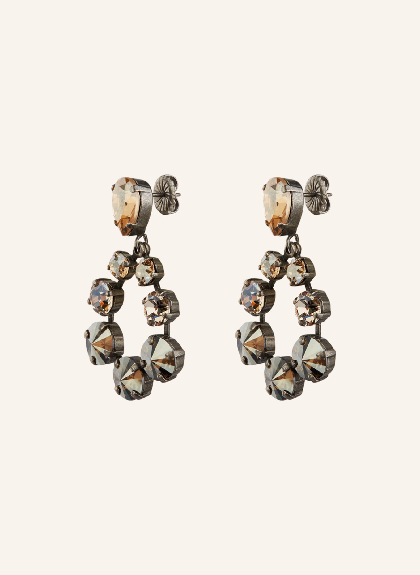 Seenberg Dangle earrings, Color: SILVER/ GOLD (Image 2)