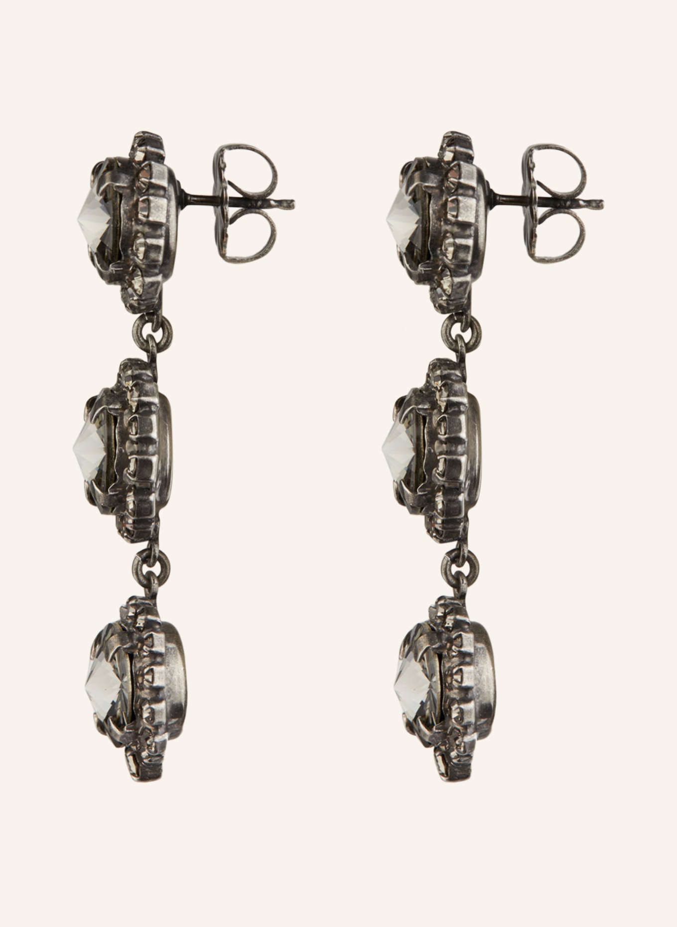 Seenberg Dangle earrings, Color: DARK GRAY (Image 2)