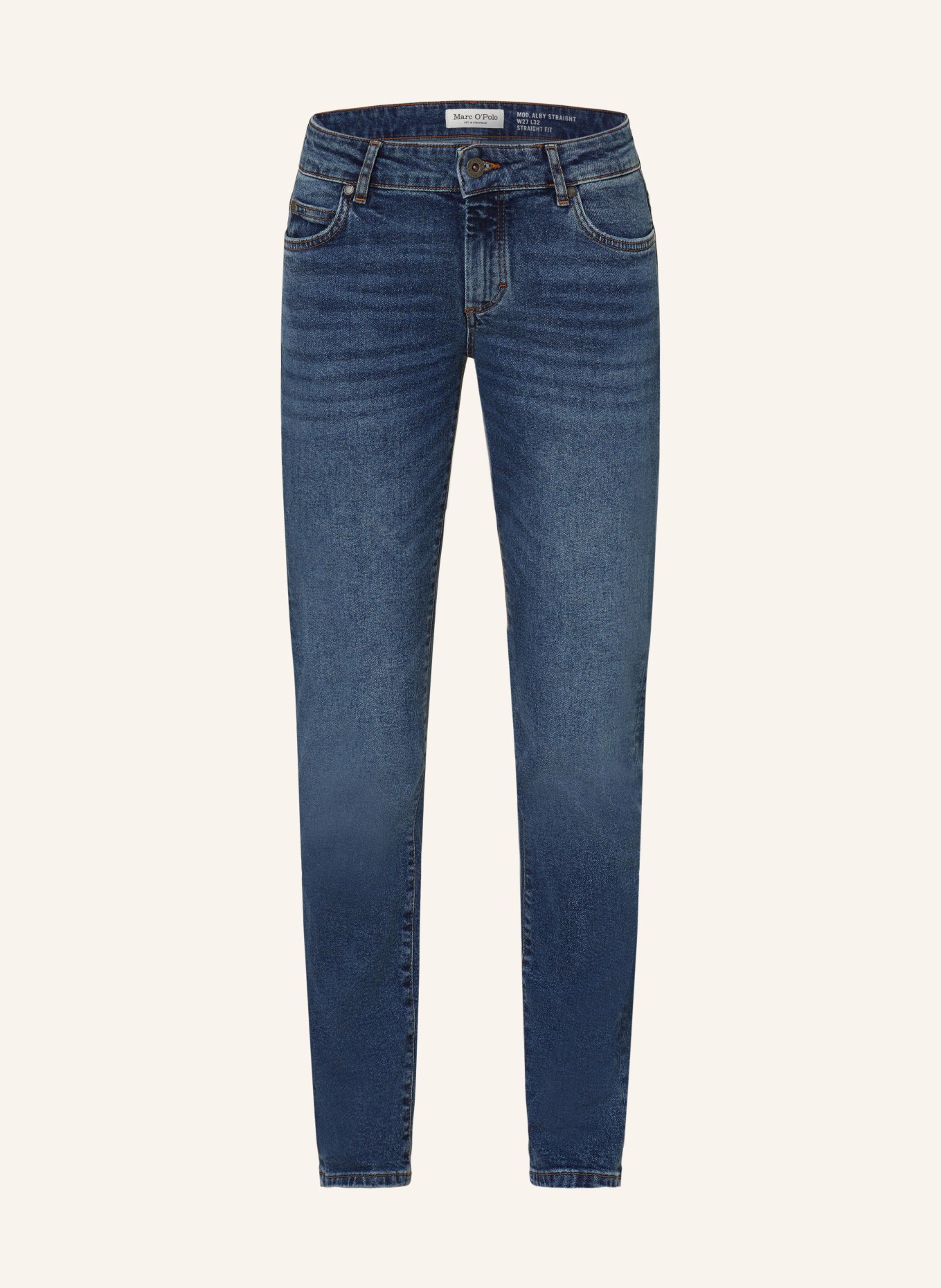 Marc O'Polo Straight Jeans, Farbe: 075 Authentic mid blue wash (Bild 1)