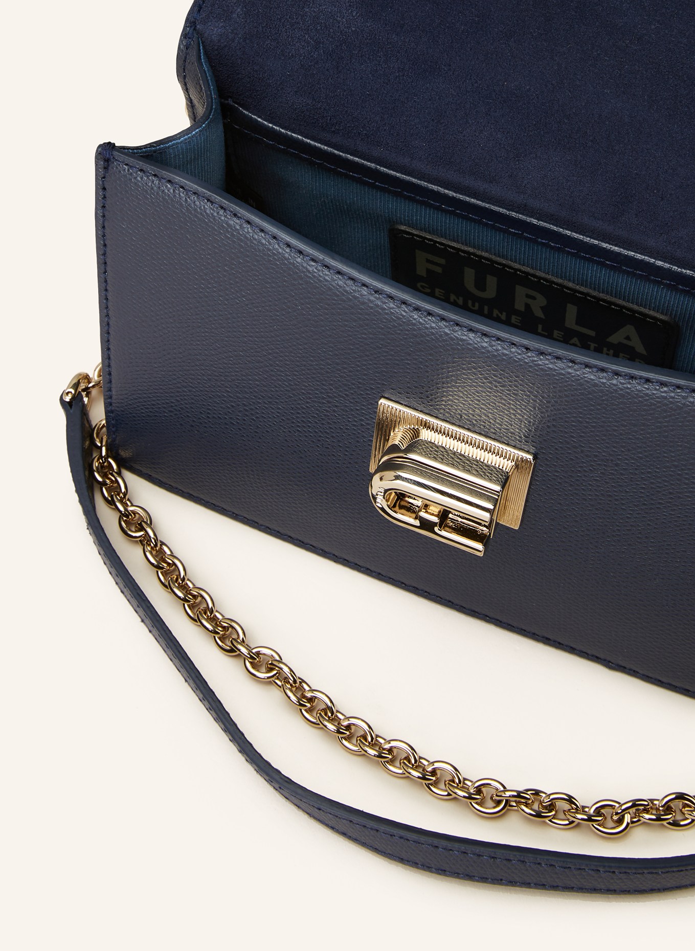 FURLA Saffiano crossbody bag 1927, Color: DARK BLUE (Image 3)
